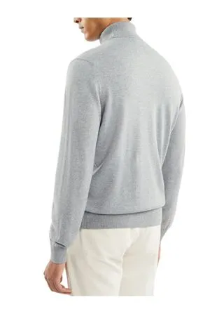 FAY Abbigliamento,Maglieria Dolcevita in maglia di lana rasata grigia 