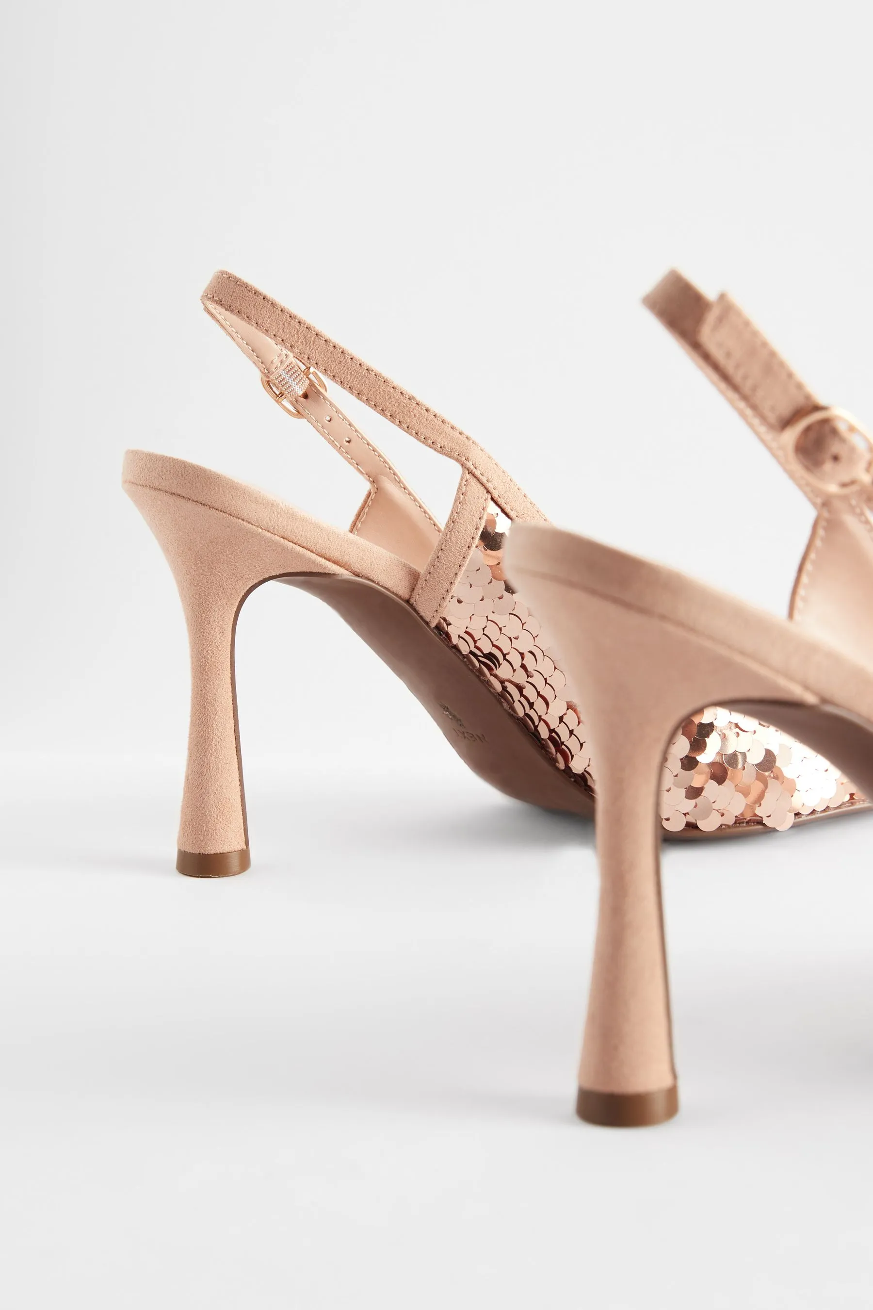 Forever Comfort® - Paillettes - Scarpe a punta con tacco e cinturino posteriore
