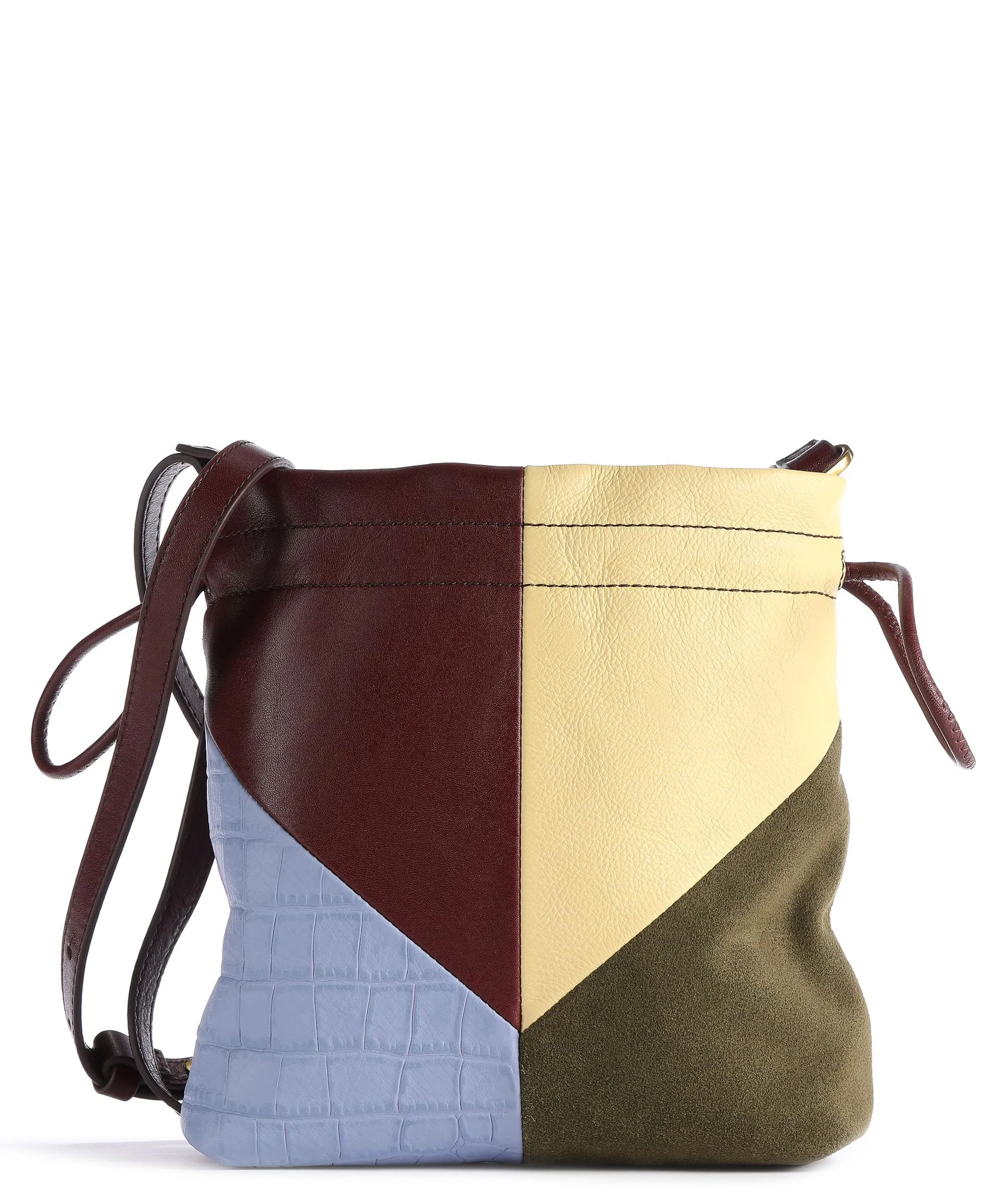  Fossil Gigi Borsa a secchiello pelle bovina multicolore  