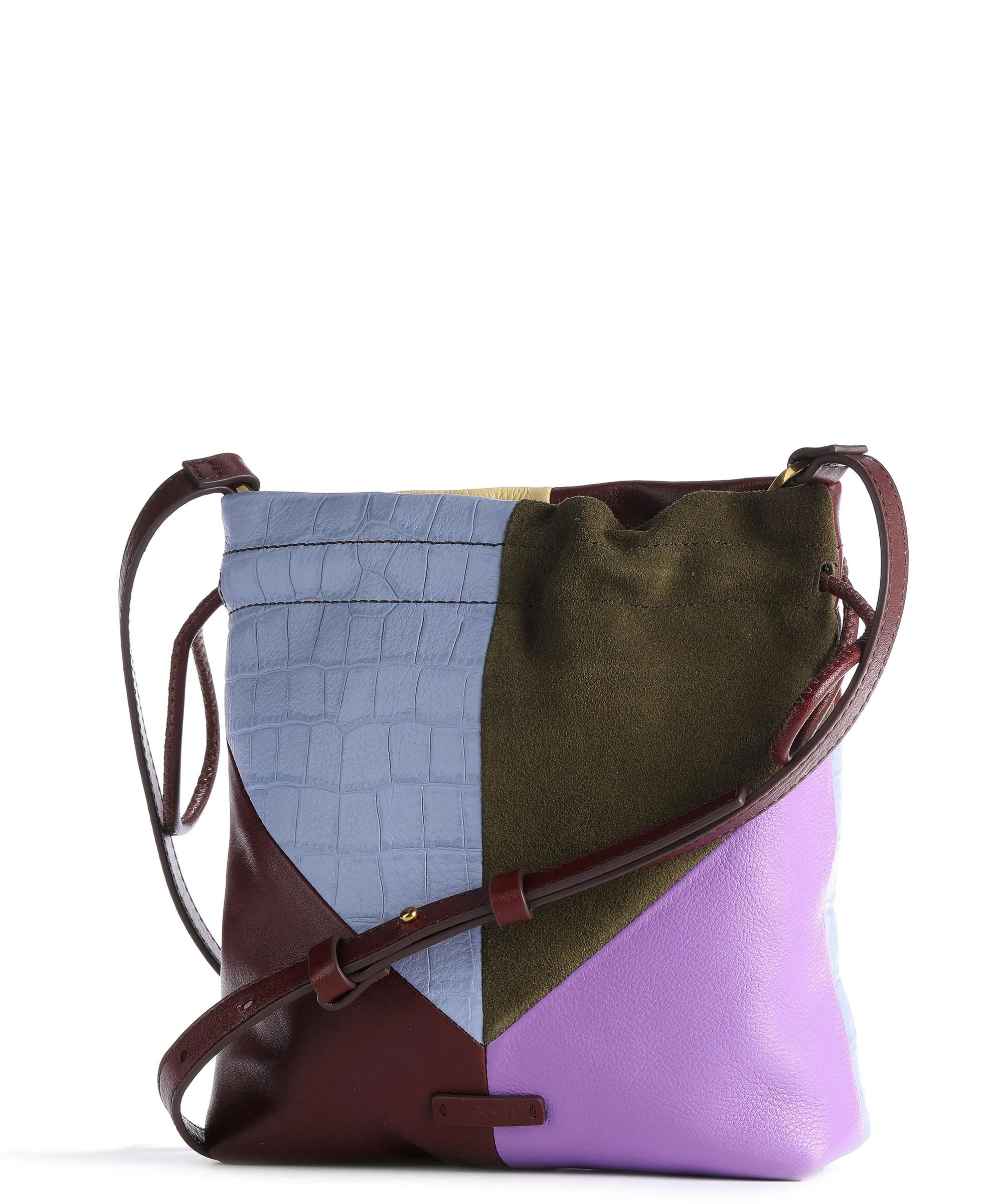  Fossil Gigi Borsa a secchiello pelle bovina multicolore  