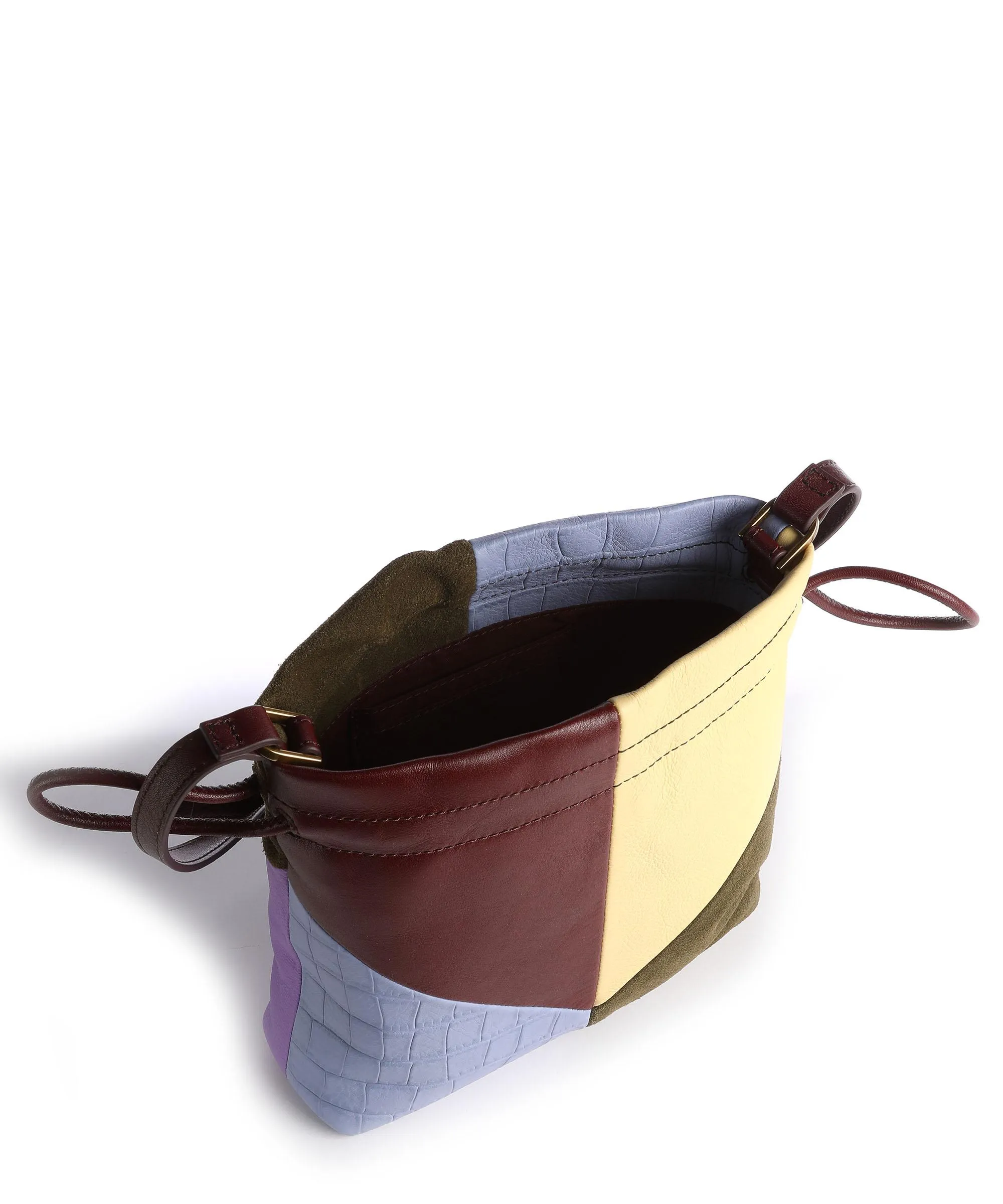  Fossil Gigi Borsa a secchiello pelle bovina multicolore  