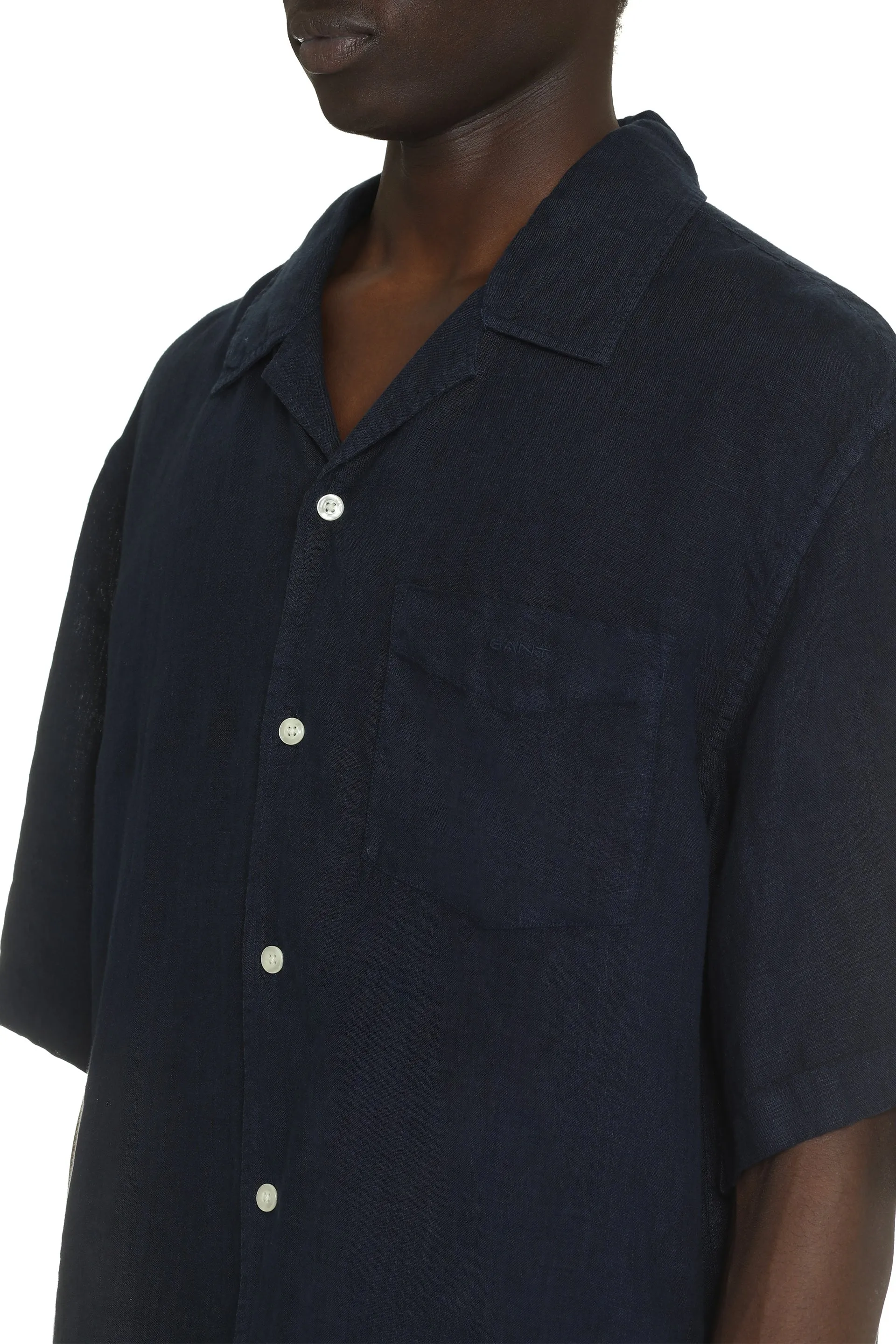 GANT Camicia a maniche corte in lino