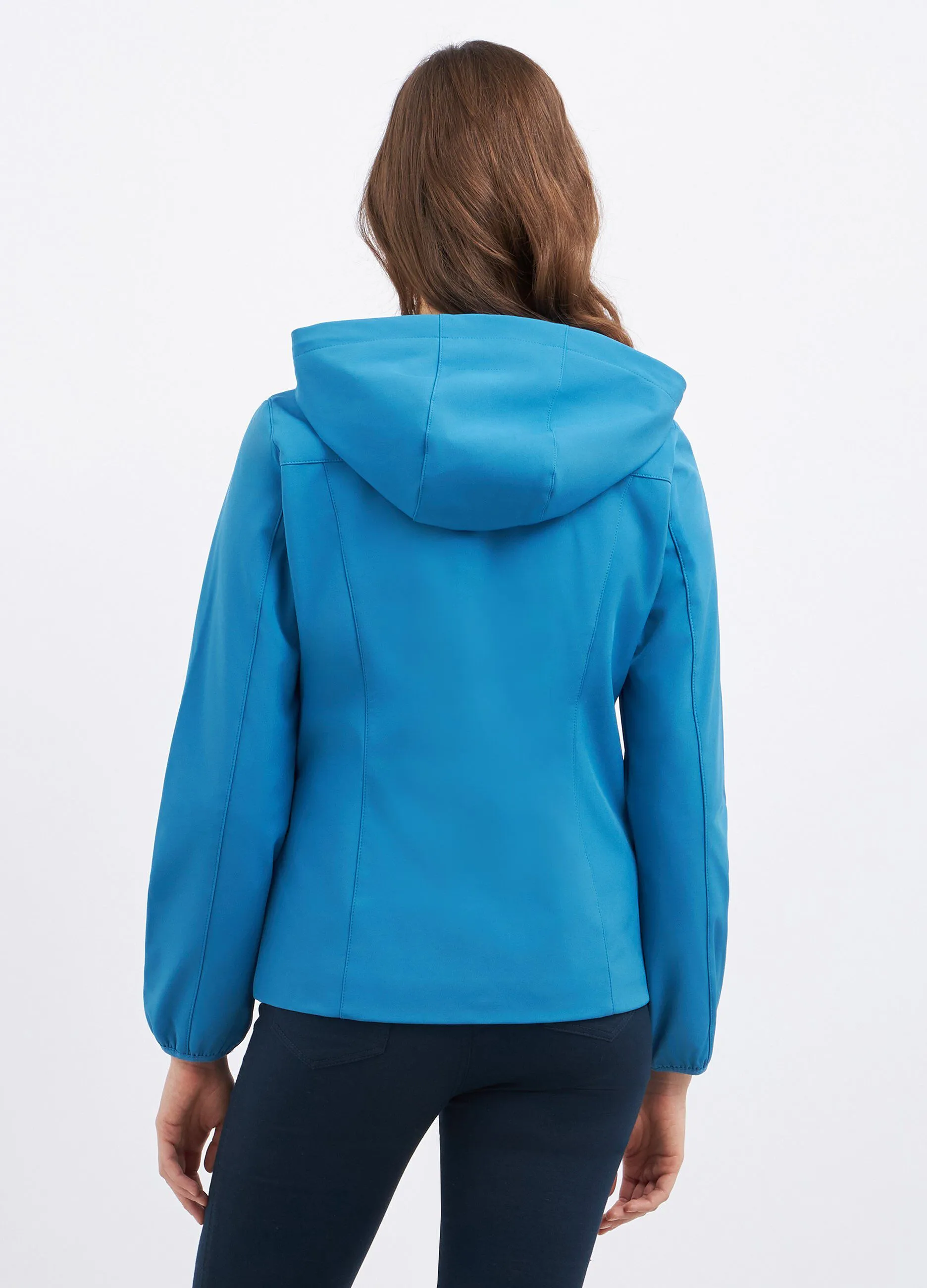 Giubbino in tessuto tecnico full zip donna