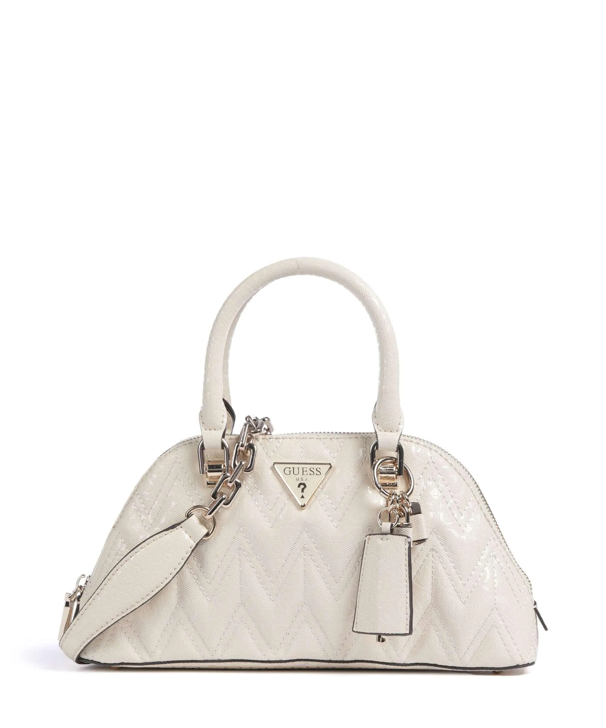  Guess Adelard Borsa a mano pelle sintetica avorio  
