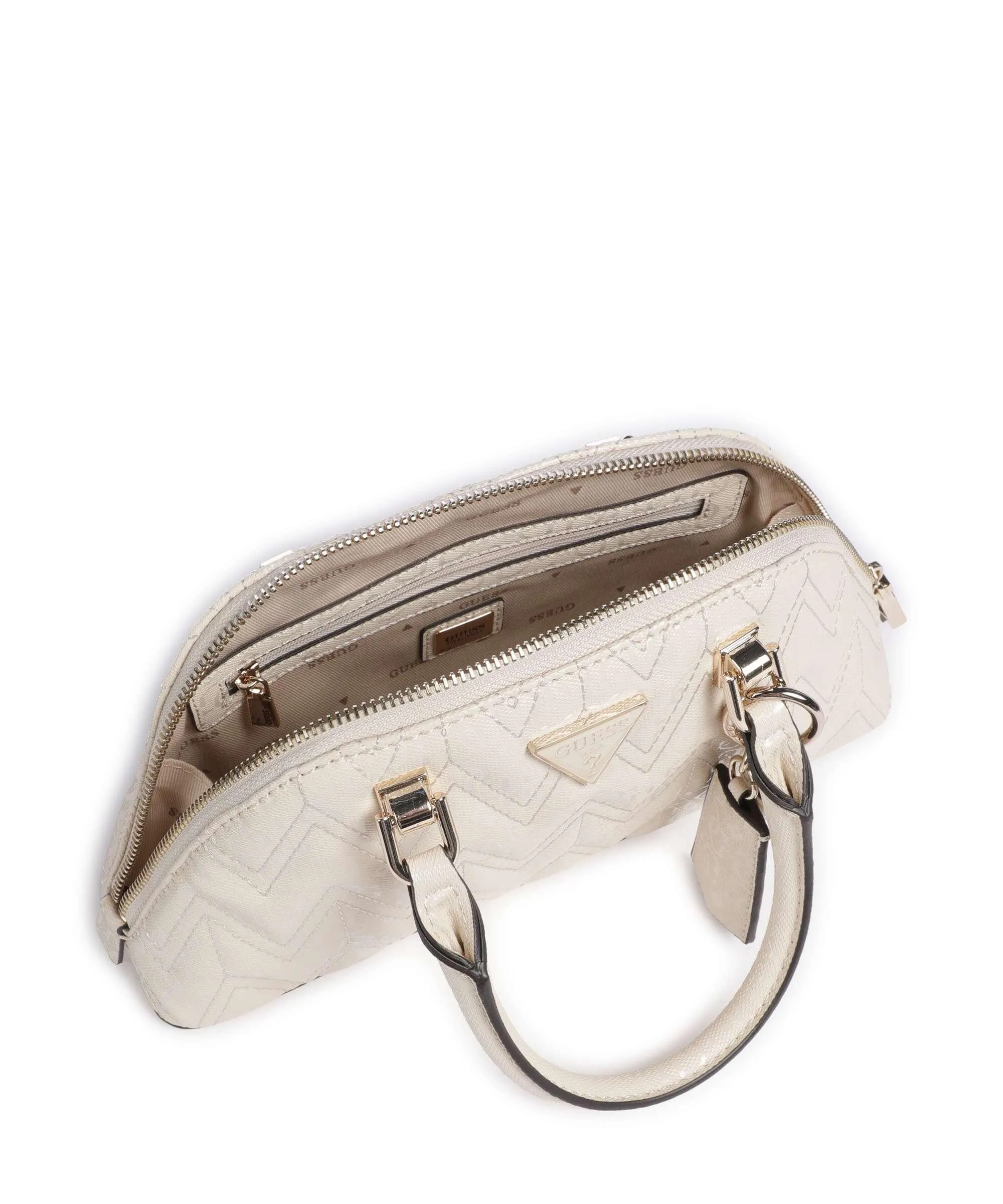  Guess Adelard Borsa a mano pelle sintetica avorio  