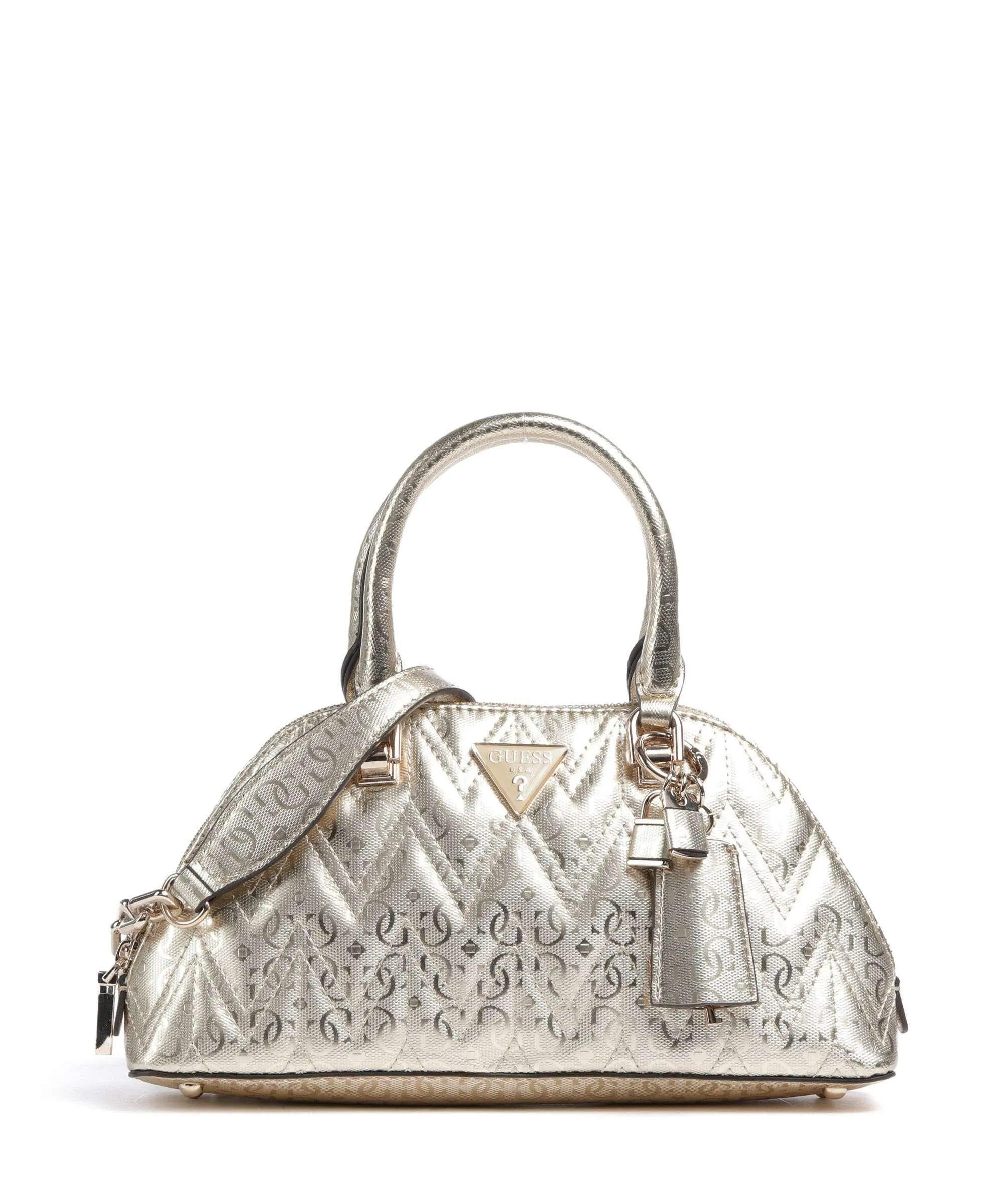  Guess Adelard Borsa a mano pelle sintetica oro  