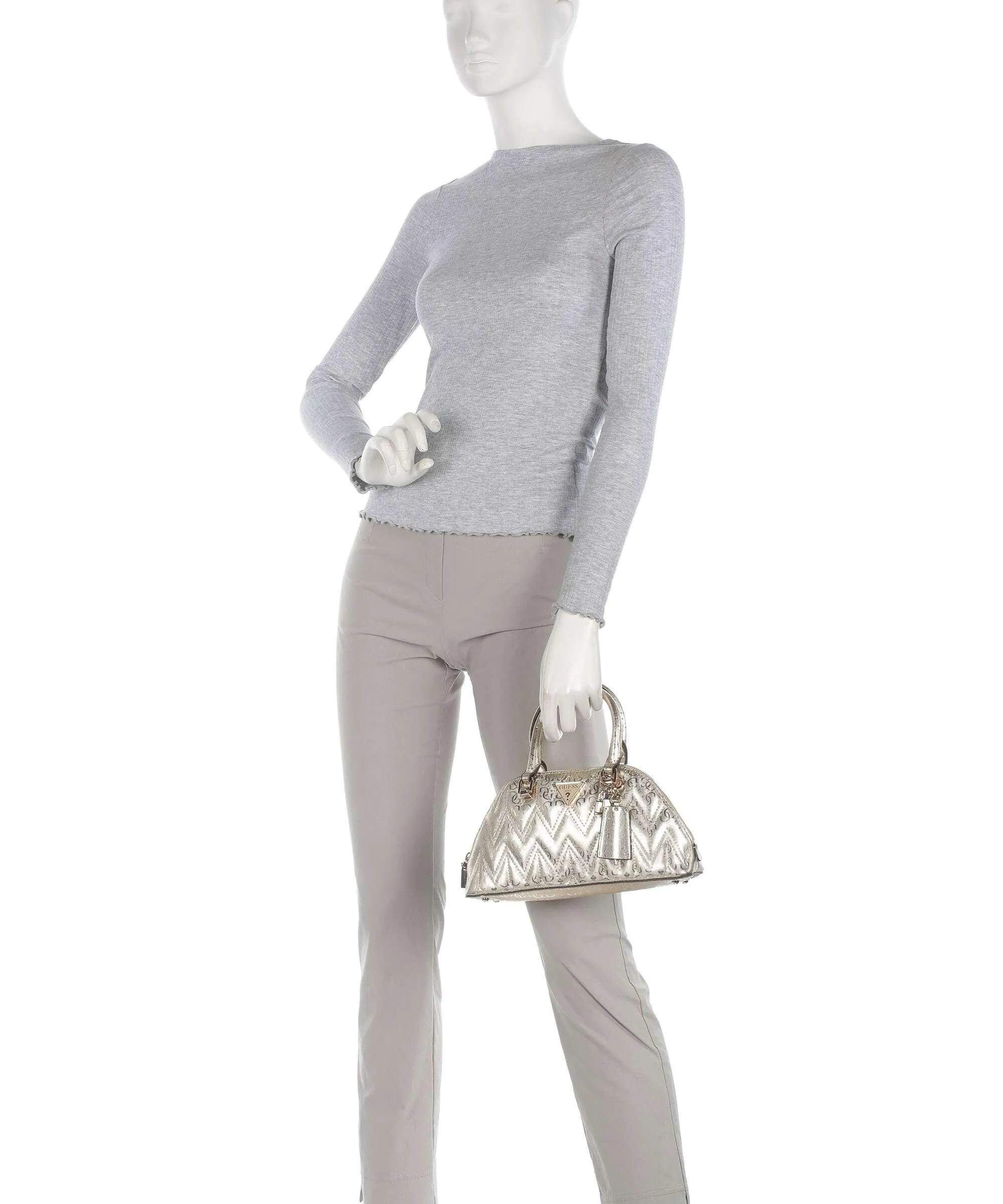  Guess Adelard Borsa a mano pelle sintetica oro  