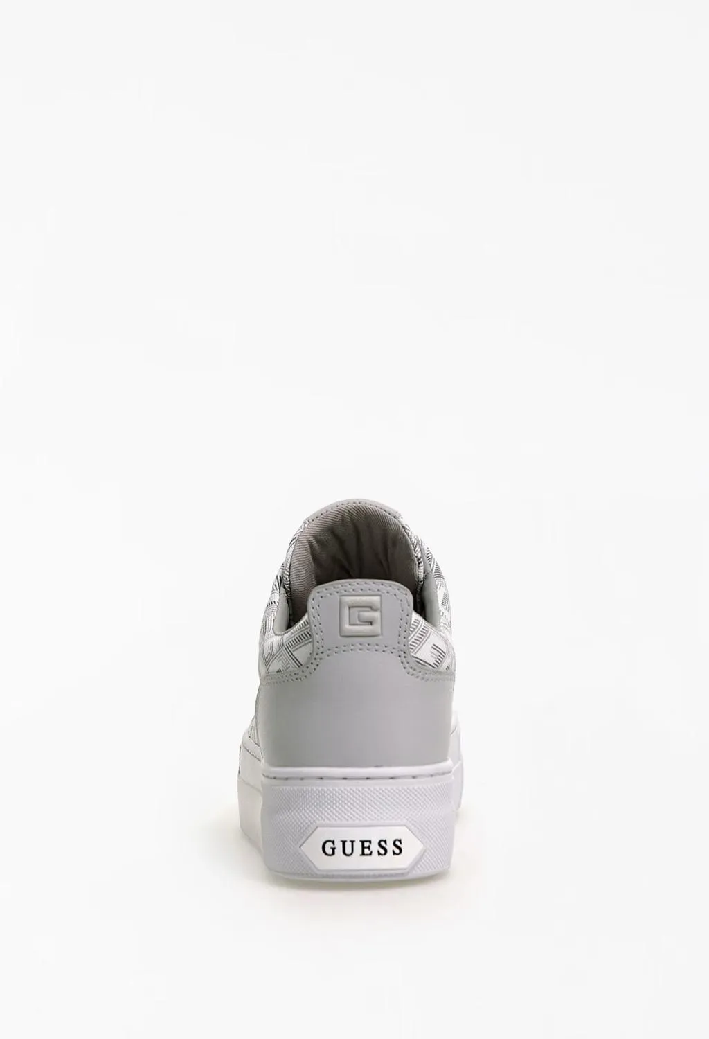 GUESS SCARPE  platform G grafica bianca