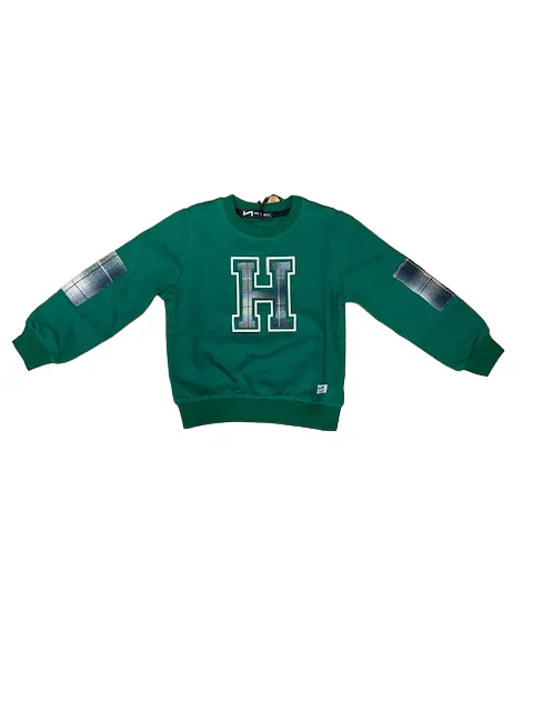 Hangar93 Lightweight children's crewneck sweatshirt Z2657B VER03 green