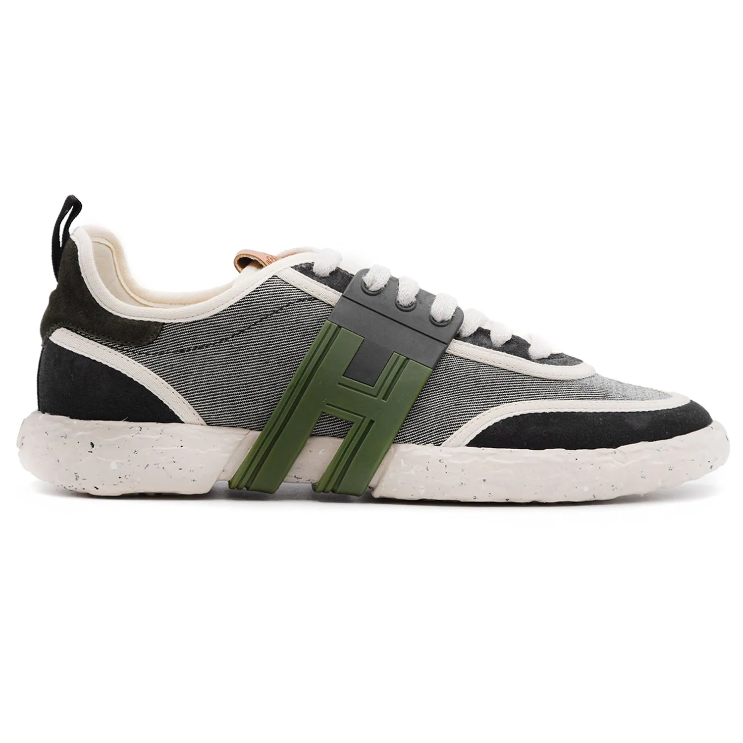 Hogan 3-R Sneakers Uomo Blu Con Shopper Tela Cotone Riciclato