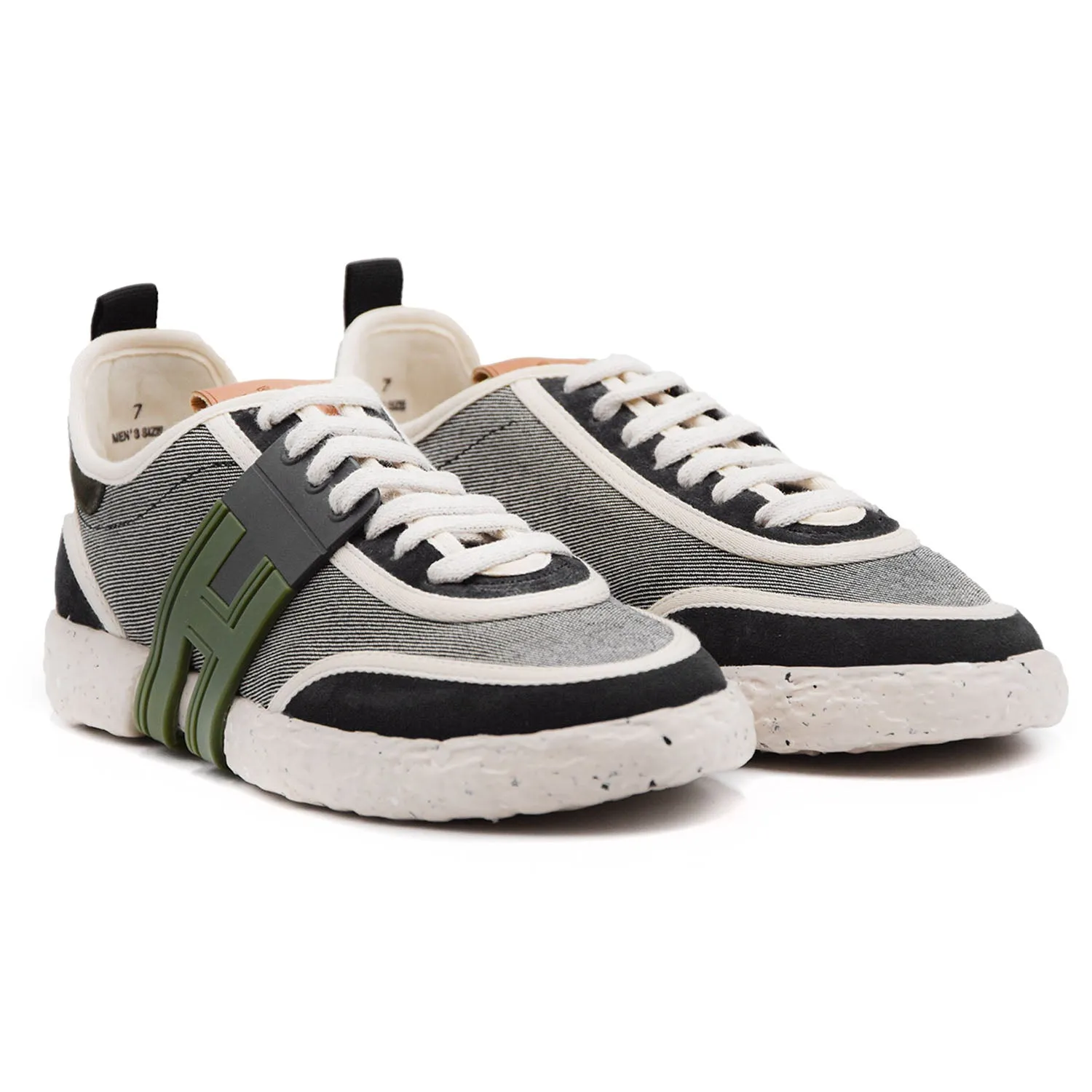 Hogan 3-R Sneakers Uomo Blu Con Shopper Tela Cotone Riciclato