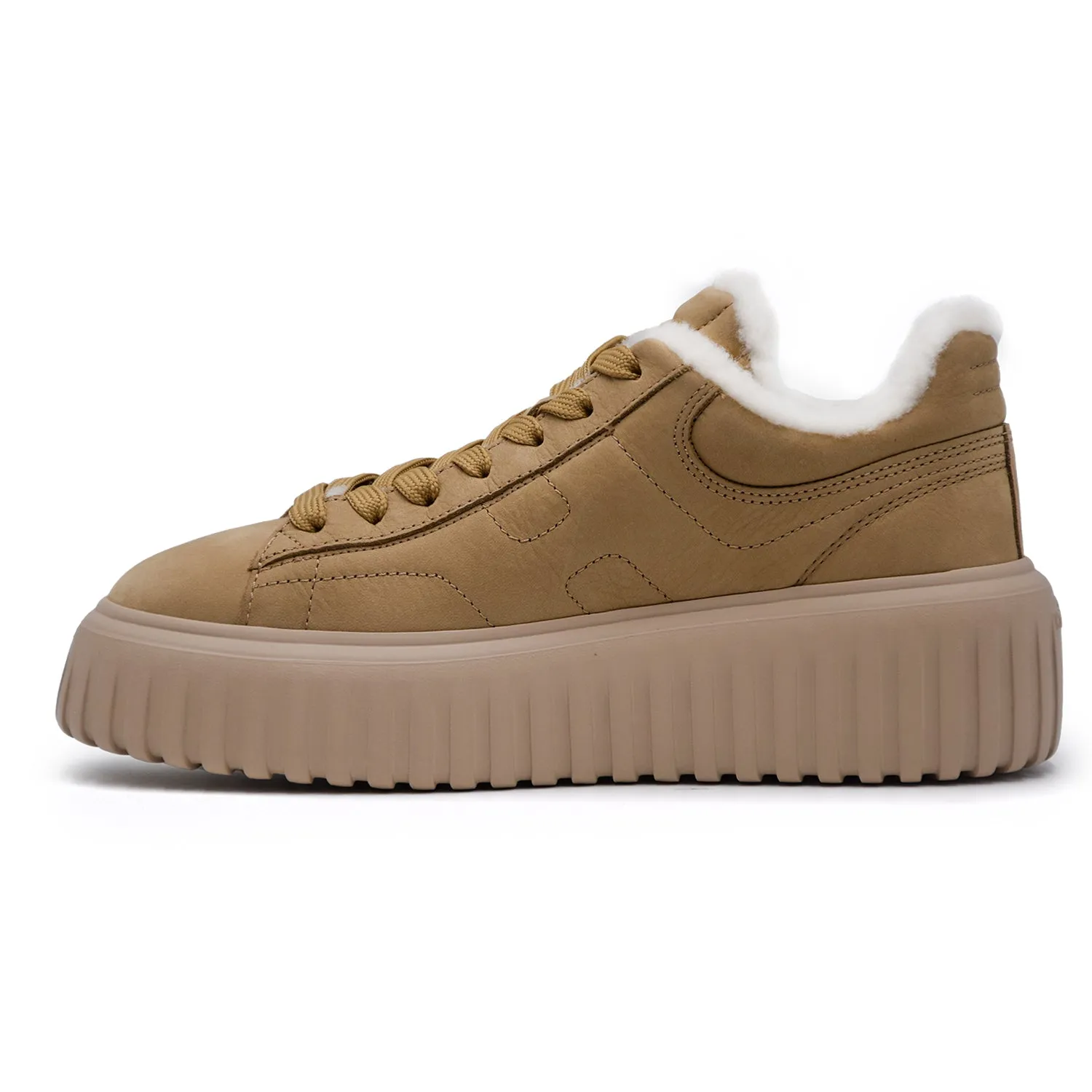 Hogan Sneakers Donna H-Stripes Biscotto Versione Caldo Montone