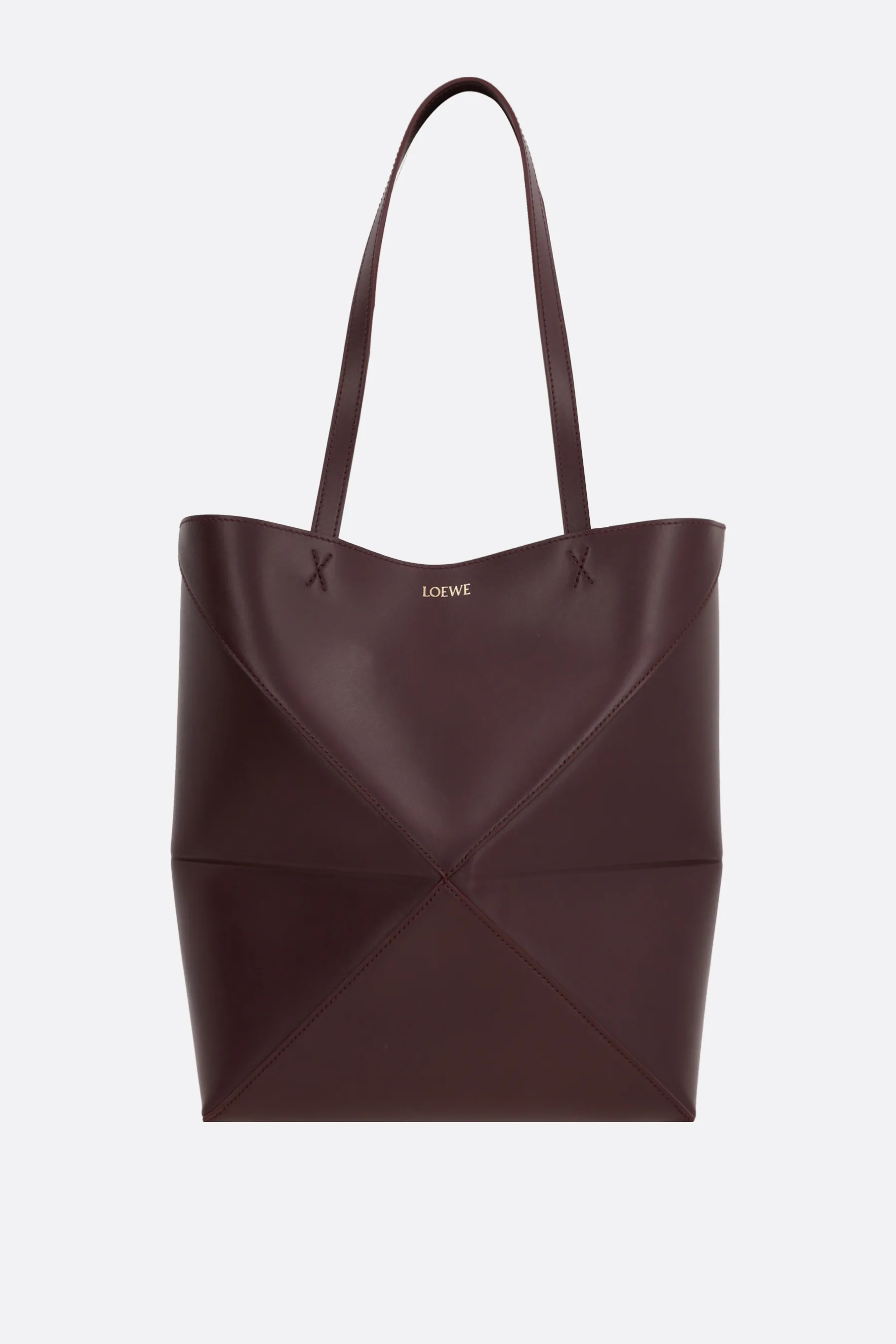  LOEWE borsa tote Puzzle Fold media in pelle liscia 
