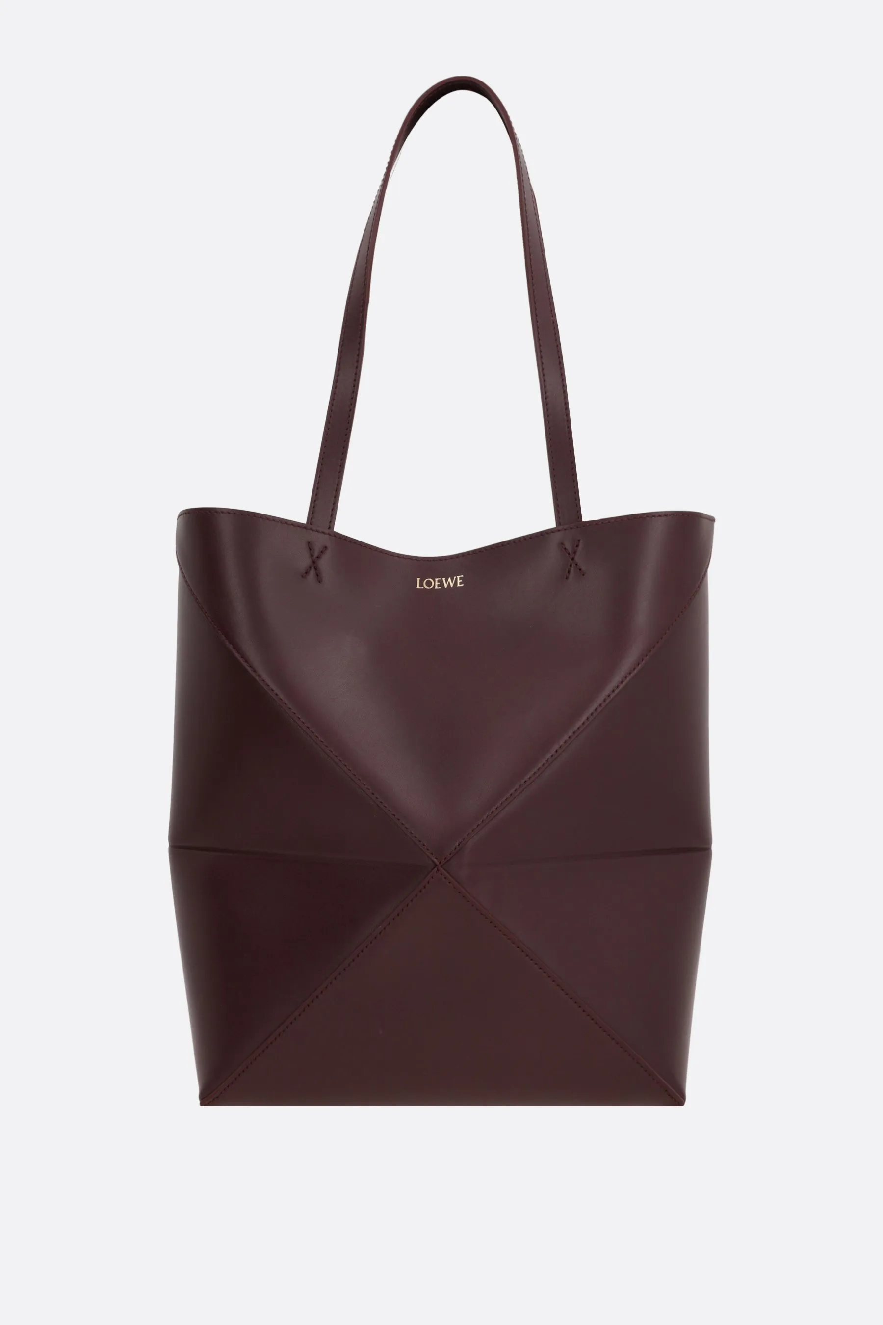  LOEWE borsa tote Puzzle Fold media in pelle liscia 
