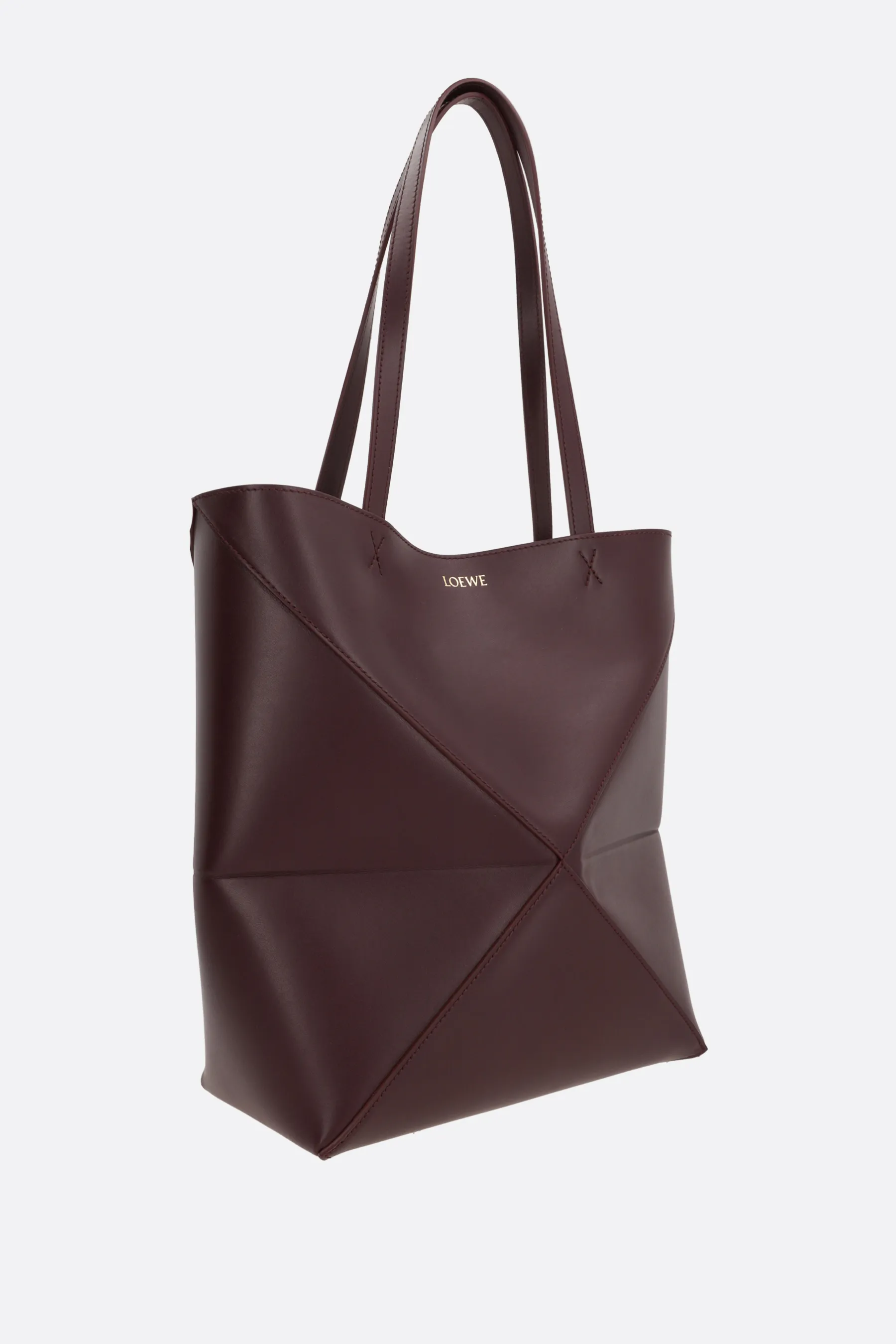  LOEWE borsa tote Puzzle Fold media in pelle liscia 