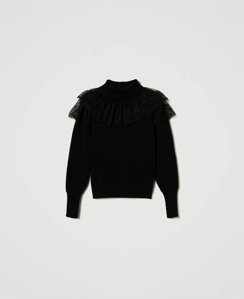 Maglia dolcevita in lana e cashmere