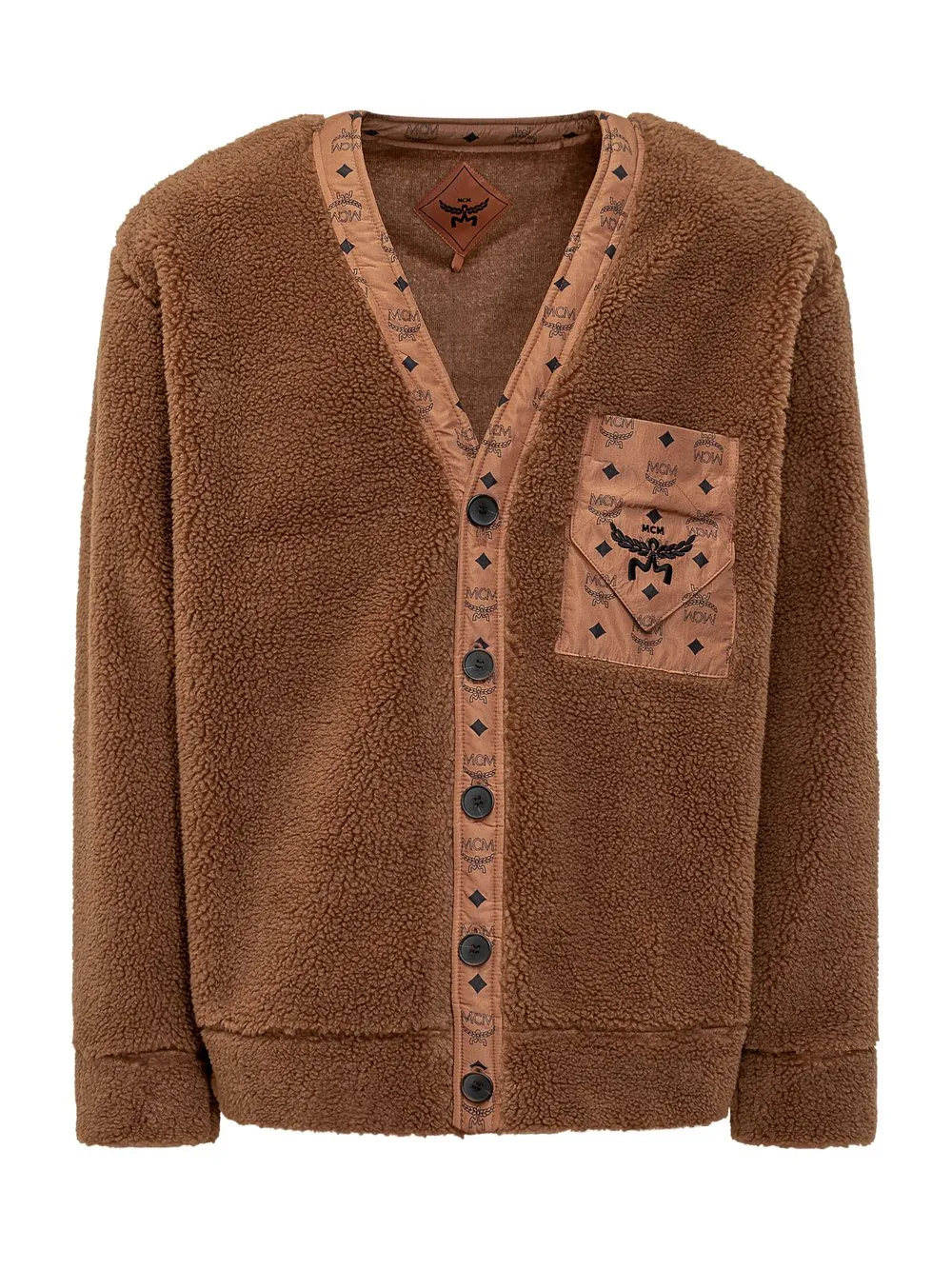 MCM Cardigan con Logo  
