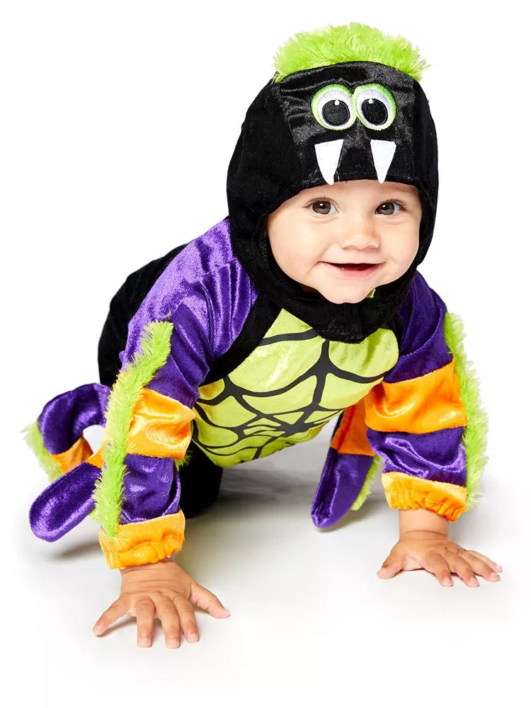 Mini costume da bambino ragno di Halloween