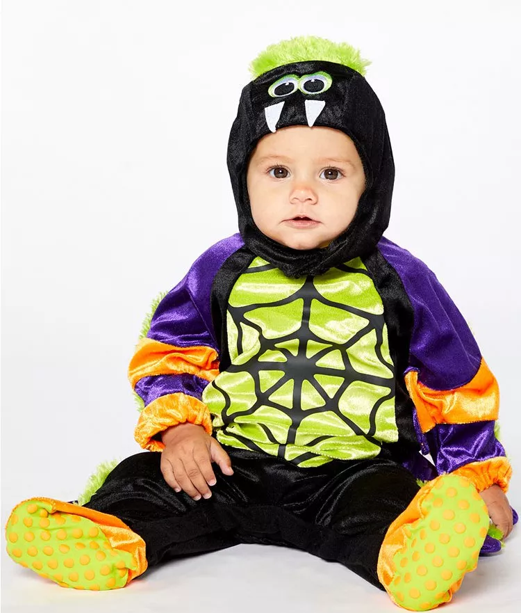 Mini costume da bambino ragno di Halloween