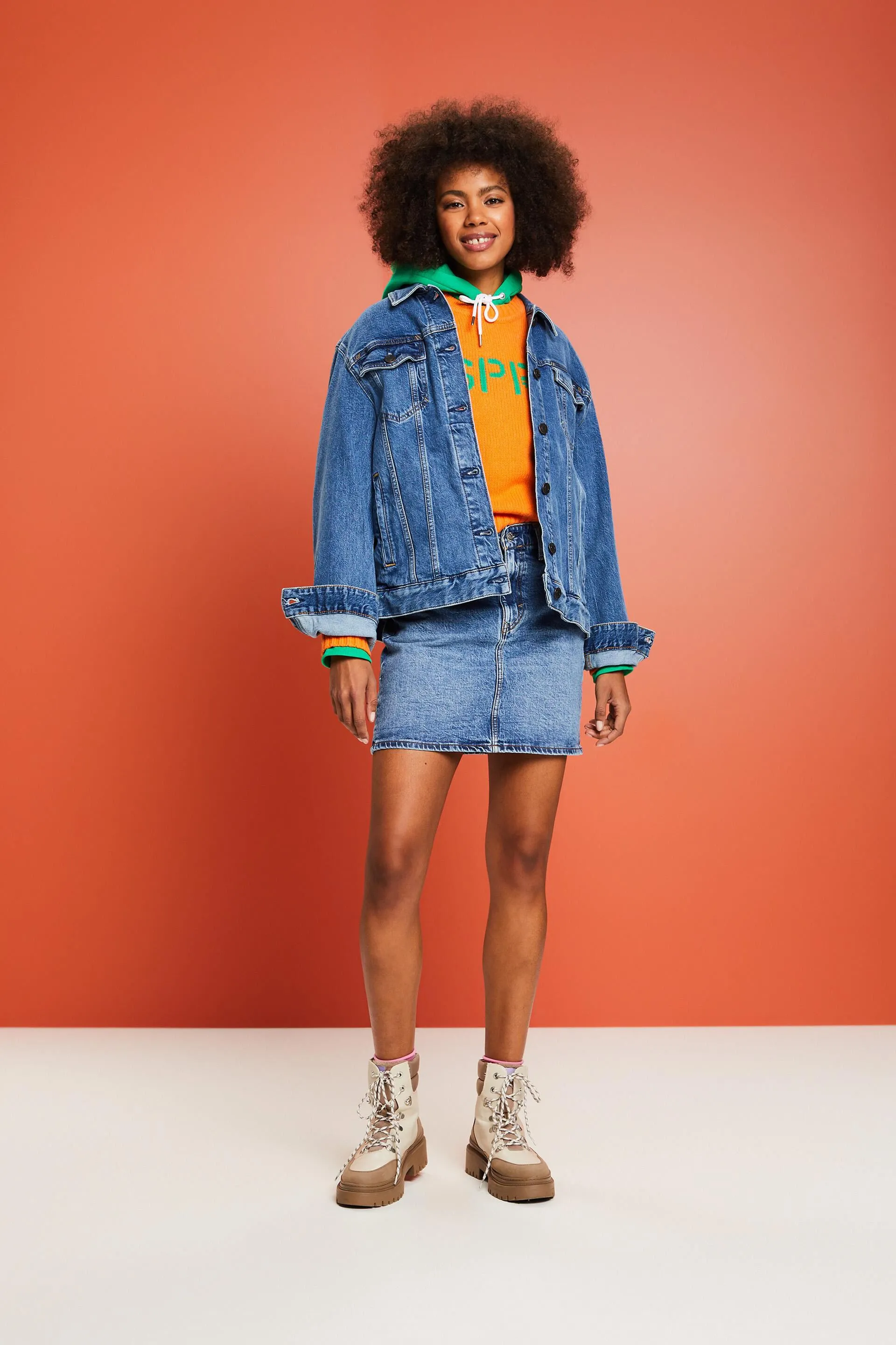Minigonna in denim