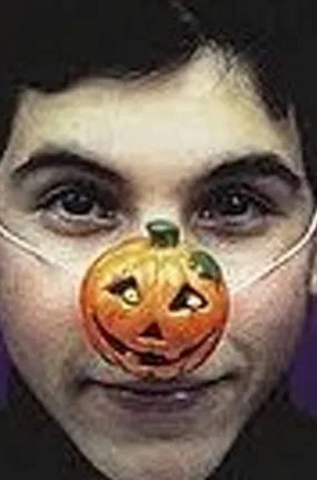 Naso finto Halloween a forma di zucca
