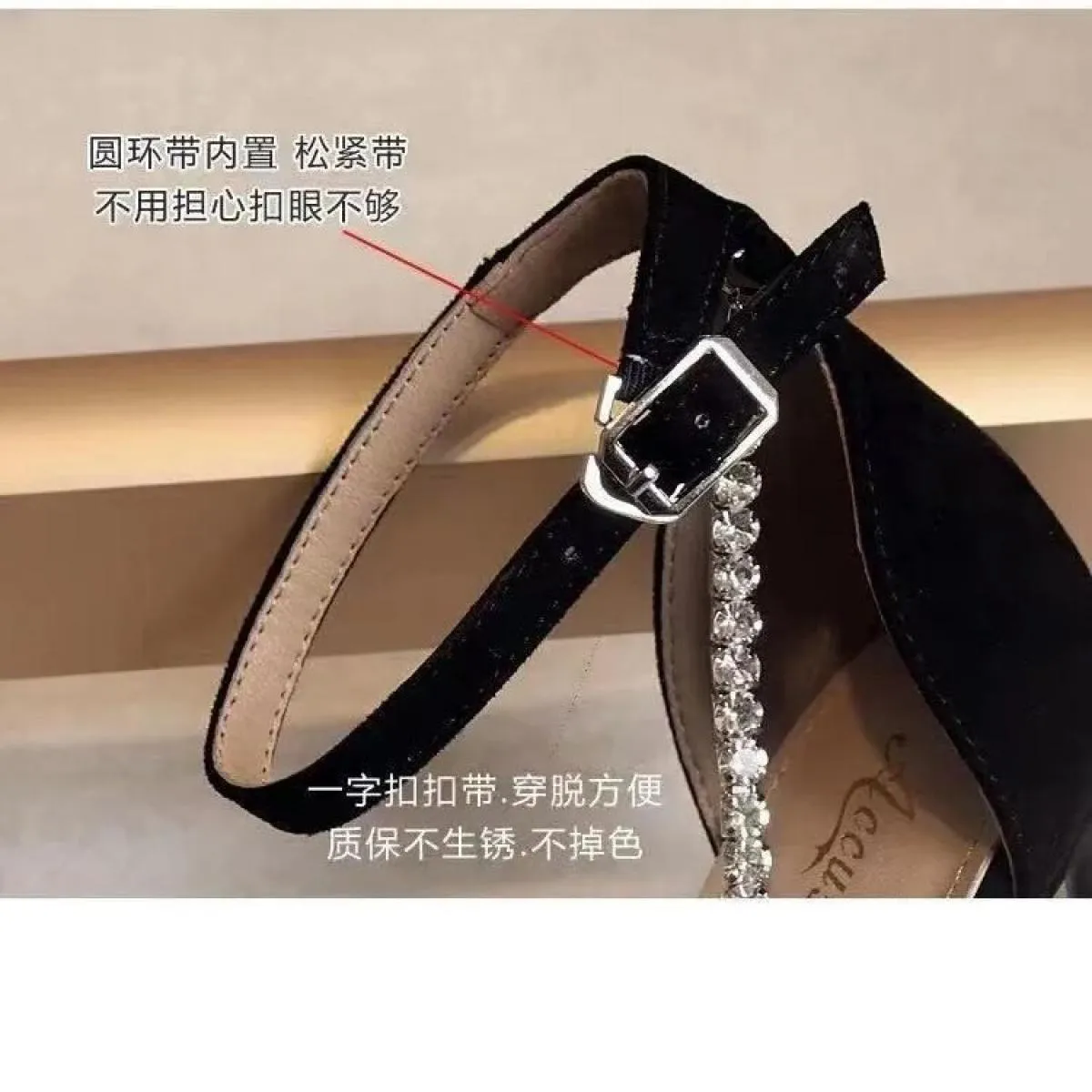Nuova moda donna tacco fine bocca superficiale scarpe singole scarpe col tacco alto