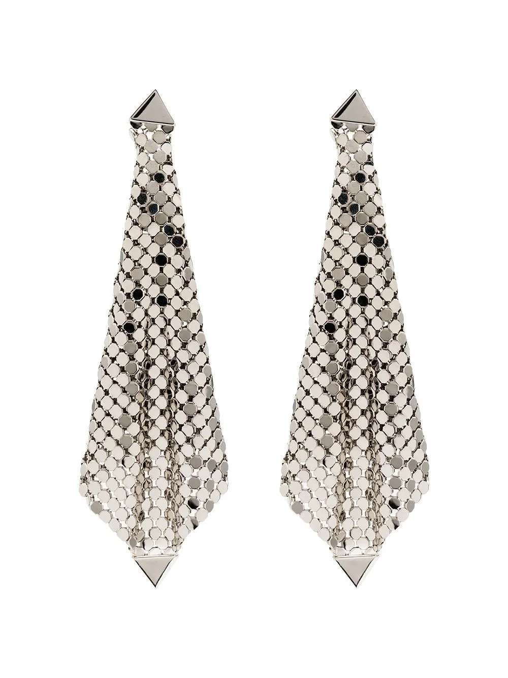 Orecchini pendenti in argento - rabanne - donna