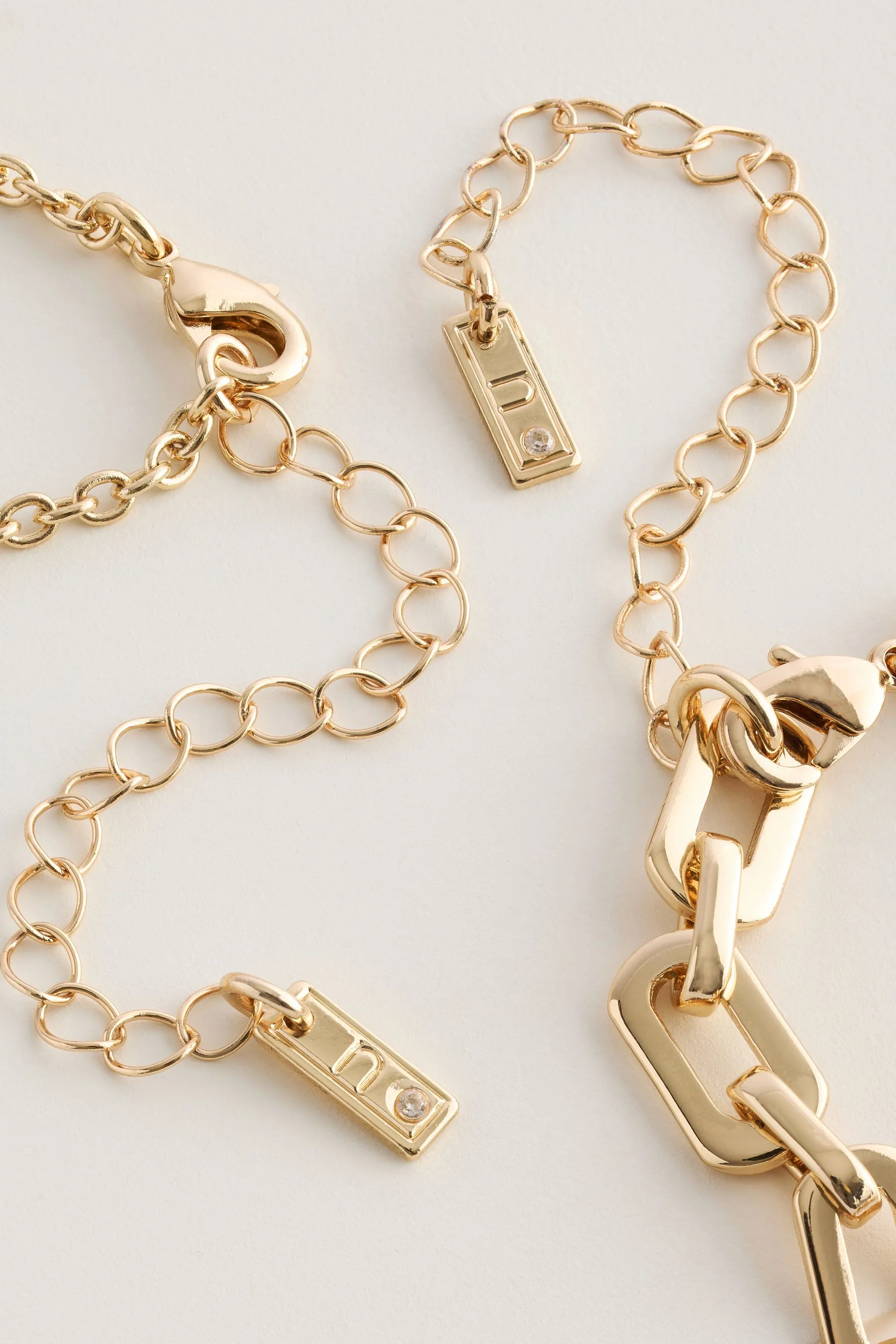 Oro  - Collana multistrato con dischi in acciaio riciclato