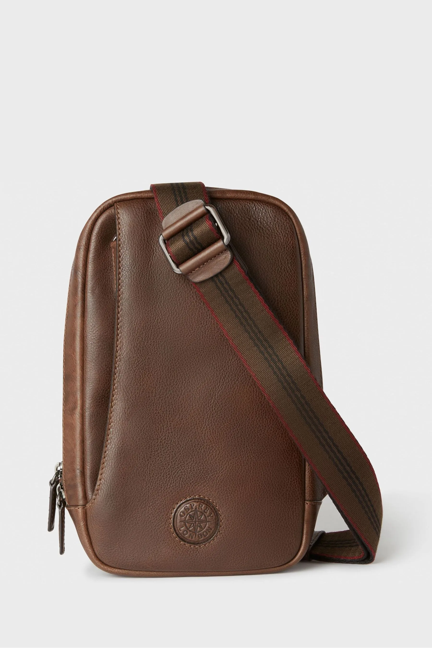 Osprey London The Compass - Marrone in pelle con cinturino - Borsa