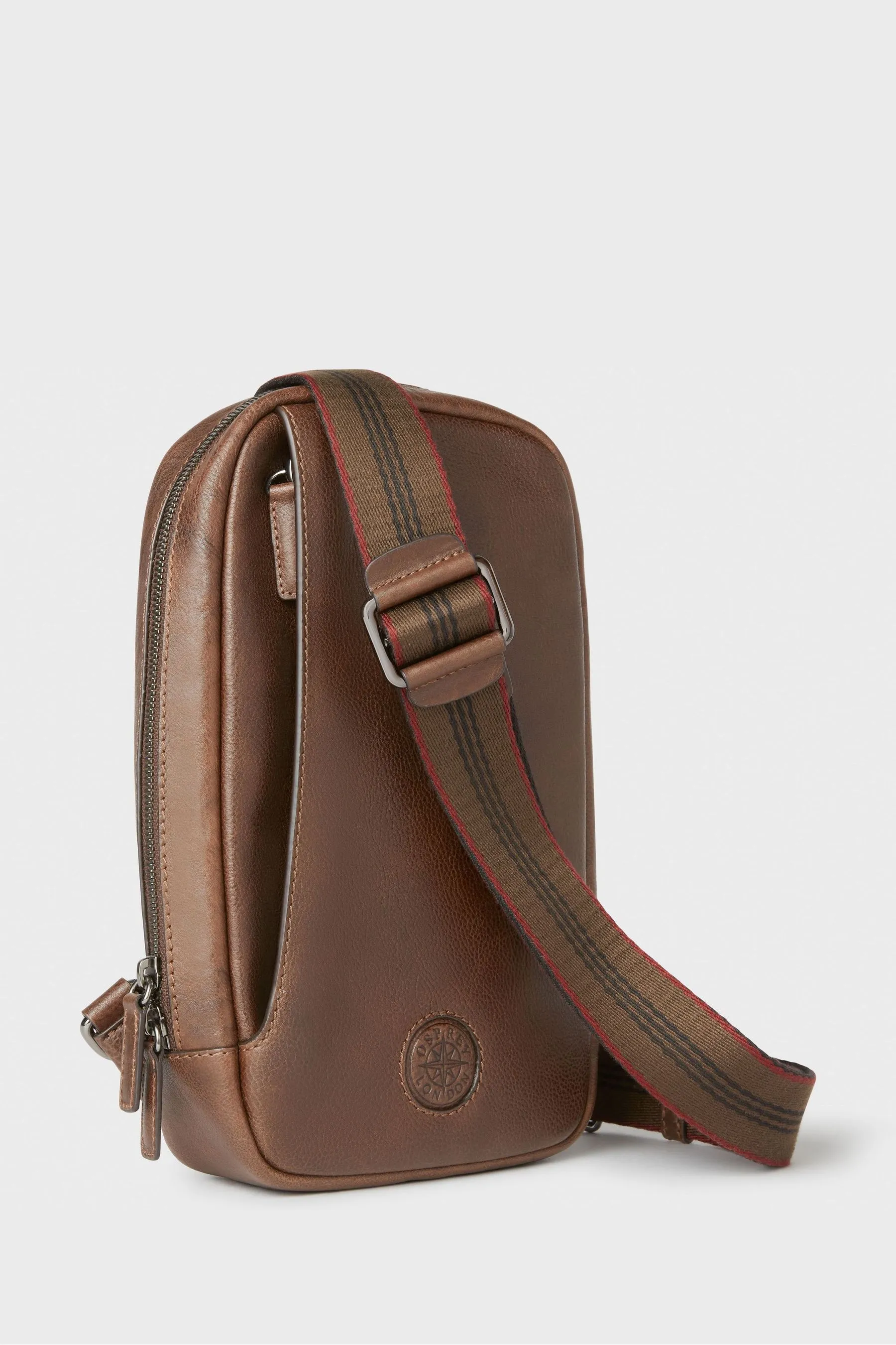 Osprey London The Compass - Marrone in pelle con cinturino - Borsa
