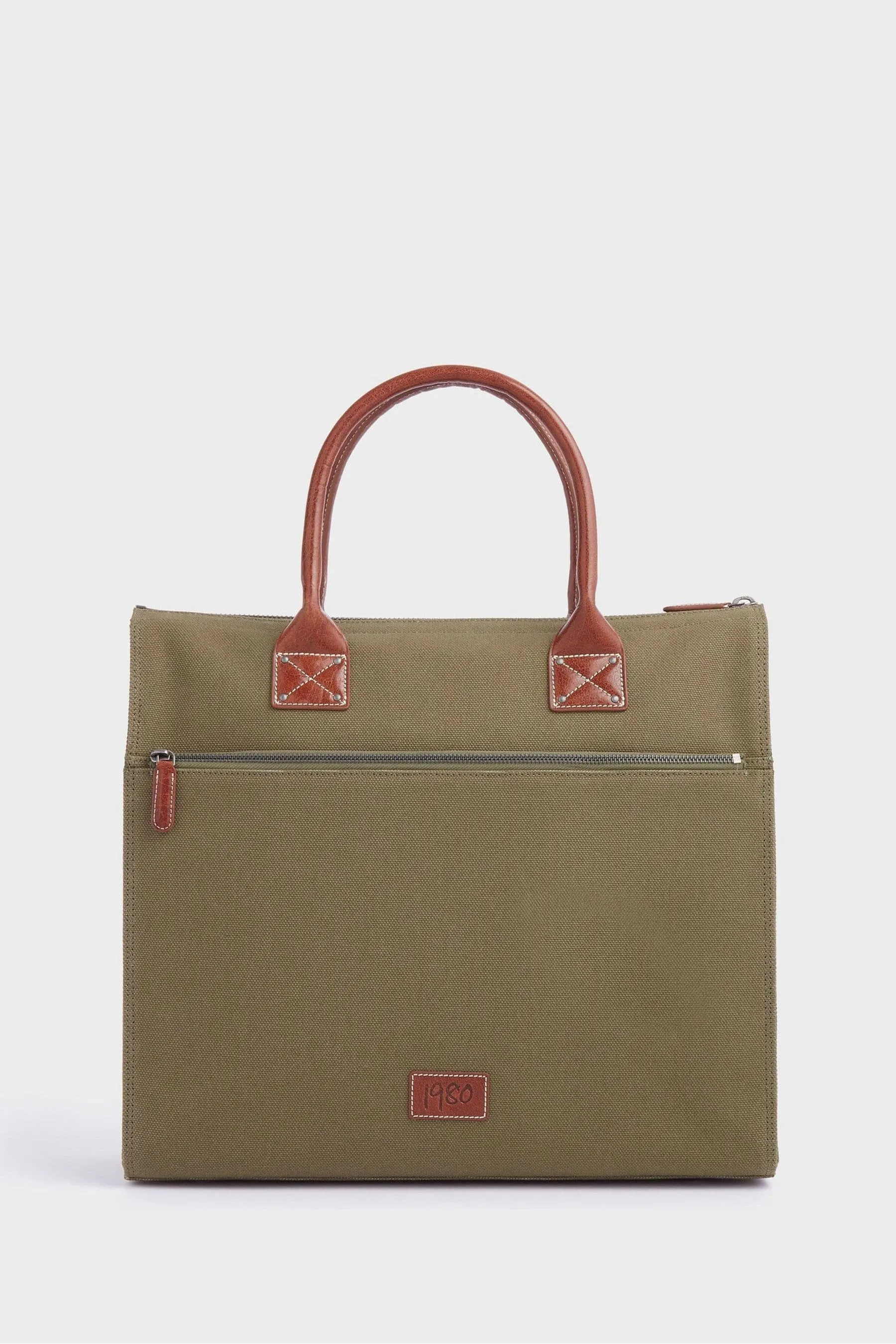 OSPREY LONDON - The Maverick - Borsa in pelle con beauty-case