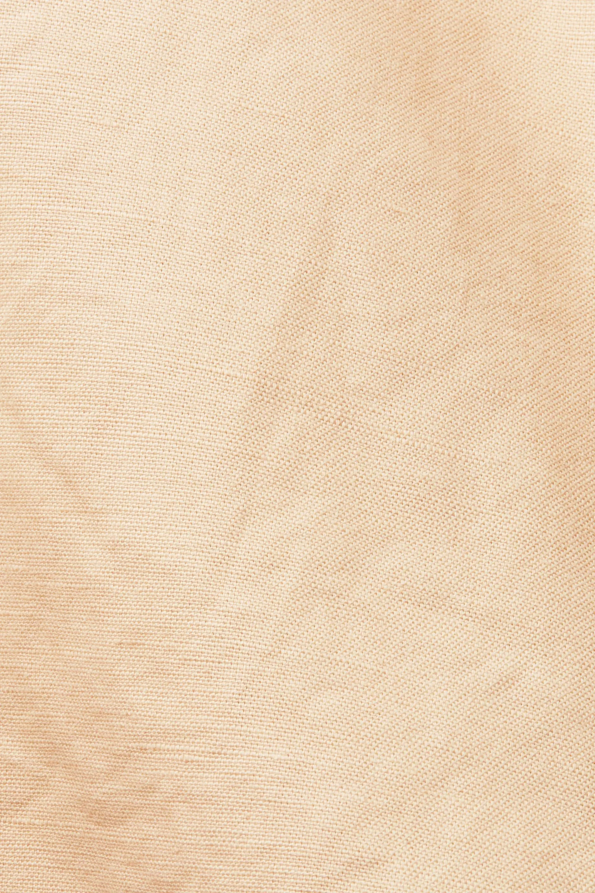 Pantaloncini con cintura da annodare, misto cotone e lino