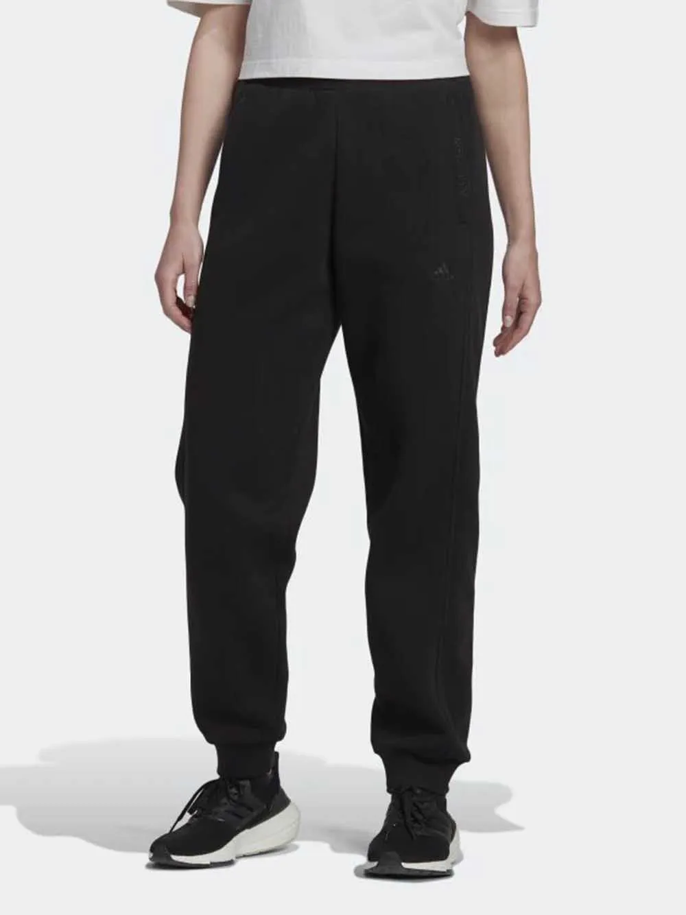 Pantalone Adidas da donna nero in felpa over Art:HK0439