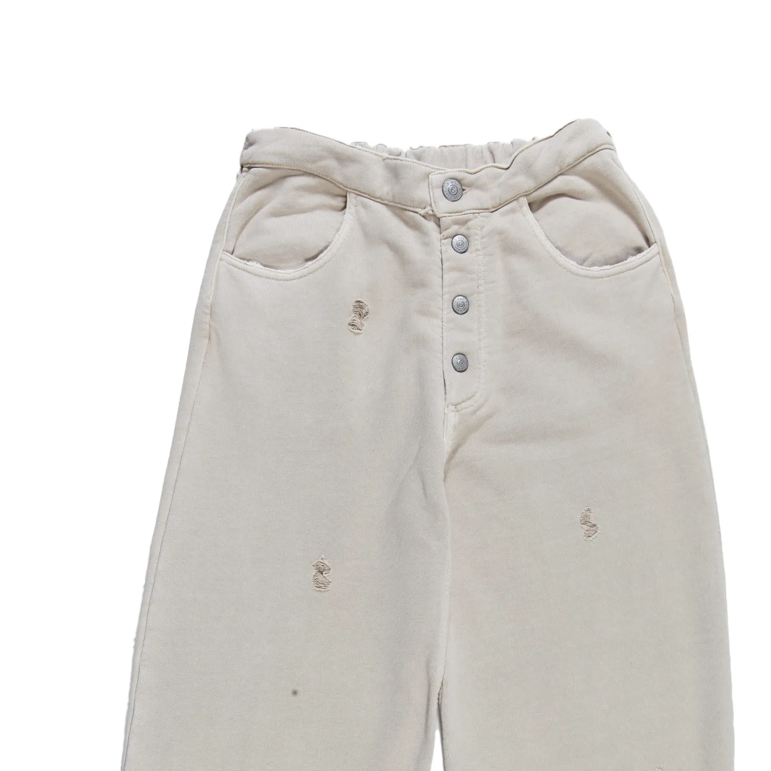 Pantalone Felpa Largo Mm6 Beige Bambina E Ragazza