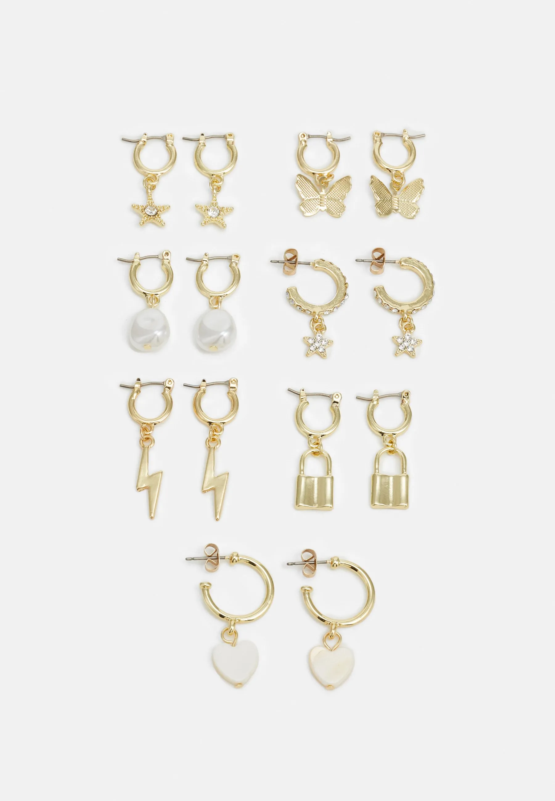 PCGLITTA EARRINGS 7 PACK - Orecchini