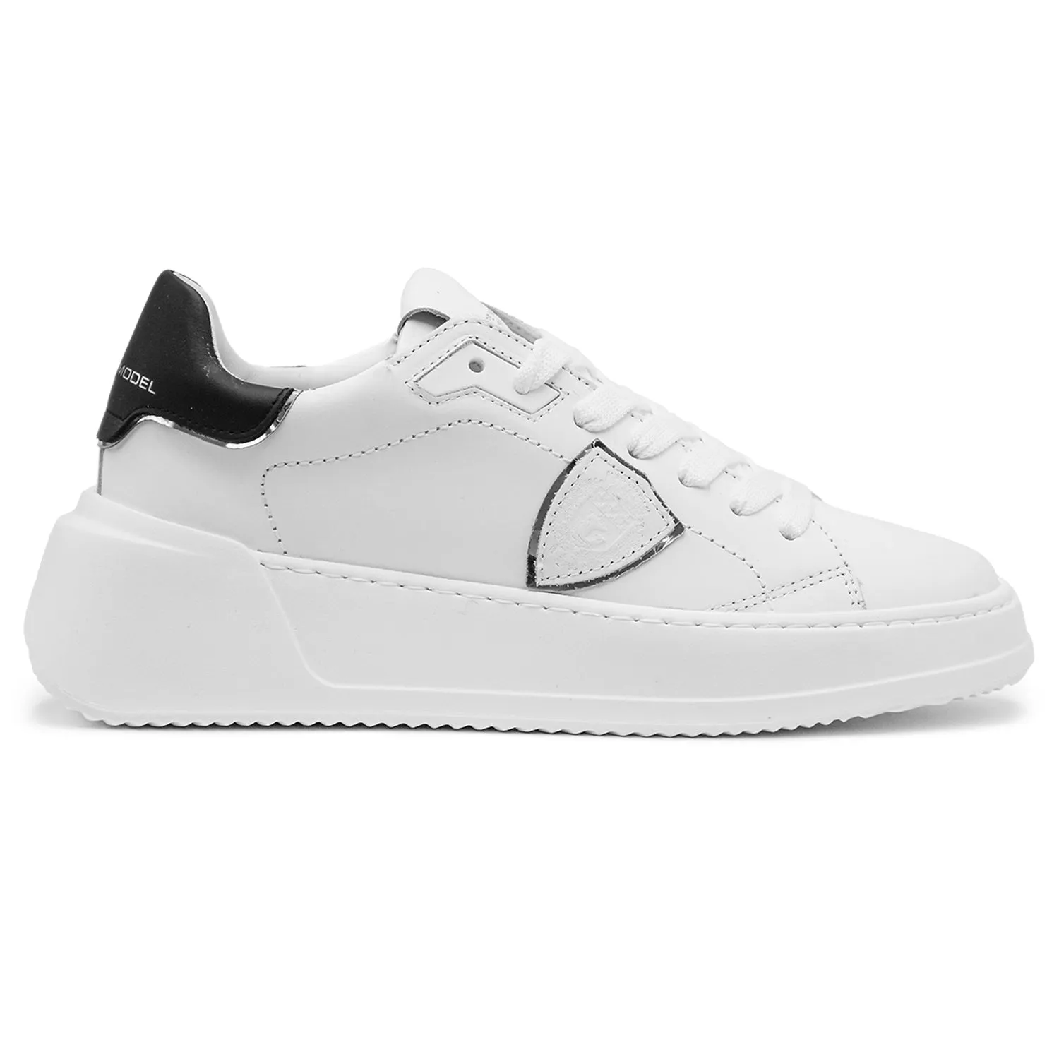 Philippe Model Temple Donna Sneakers Bianco Dettagli A Specchio