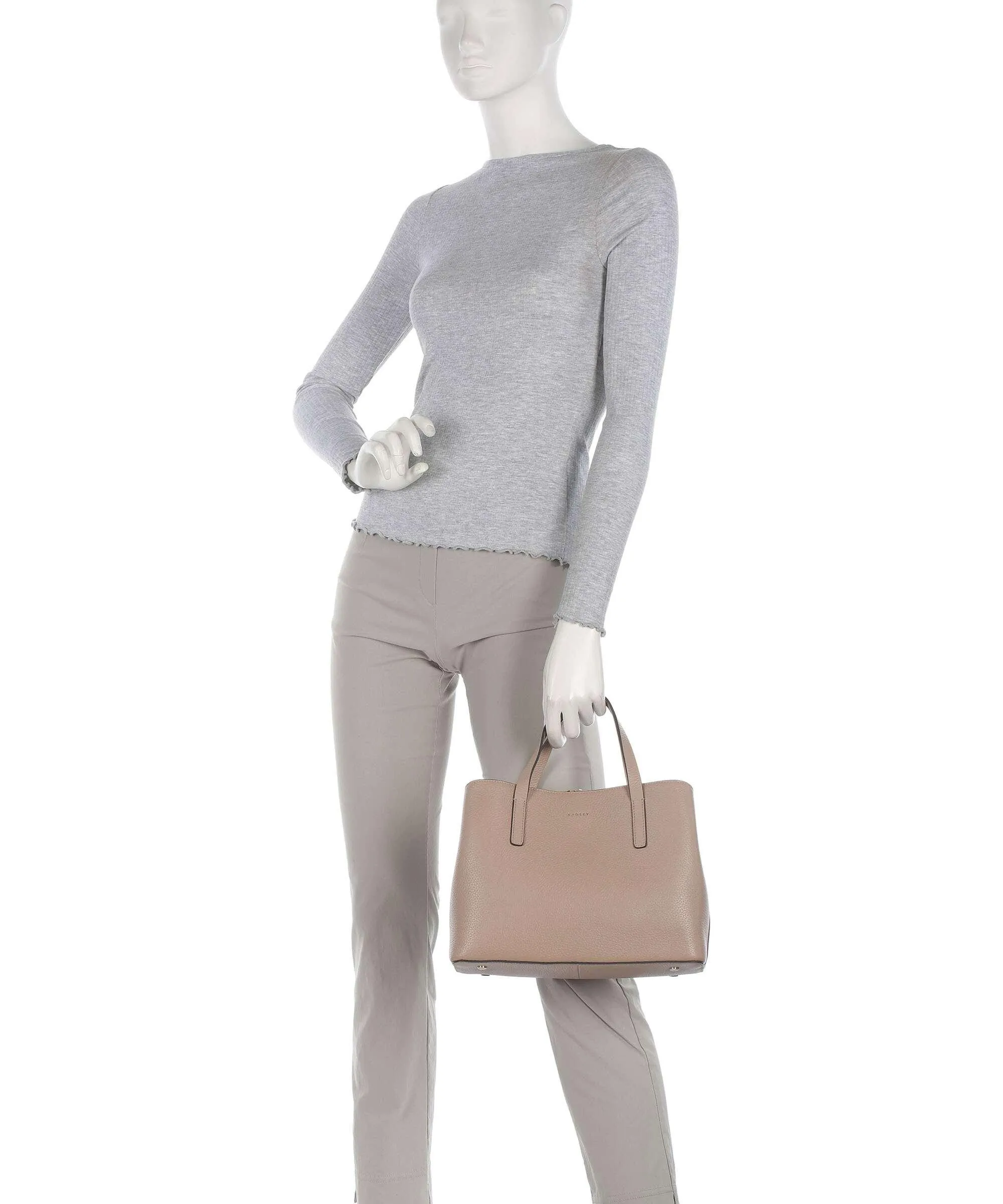  Radley London Dukes Place Borsa a mano pelle granulata beige  
