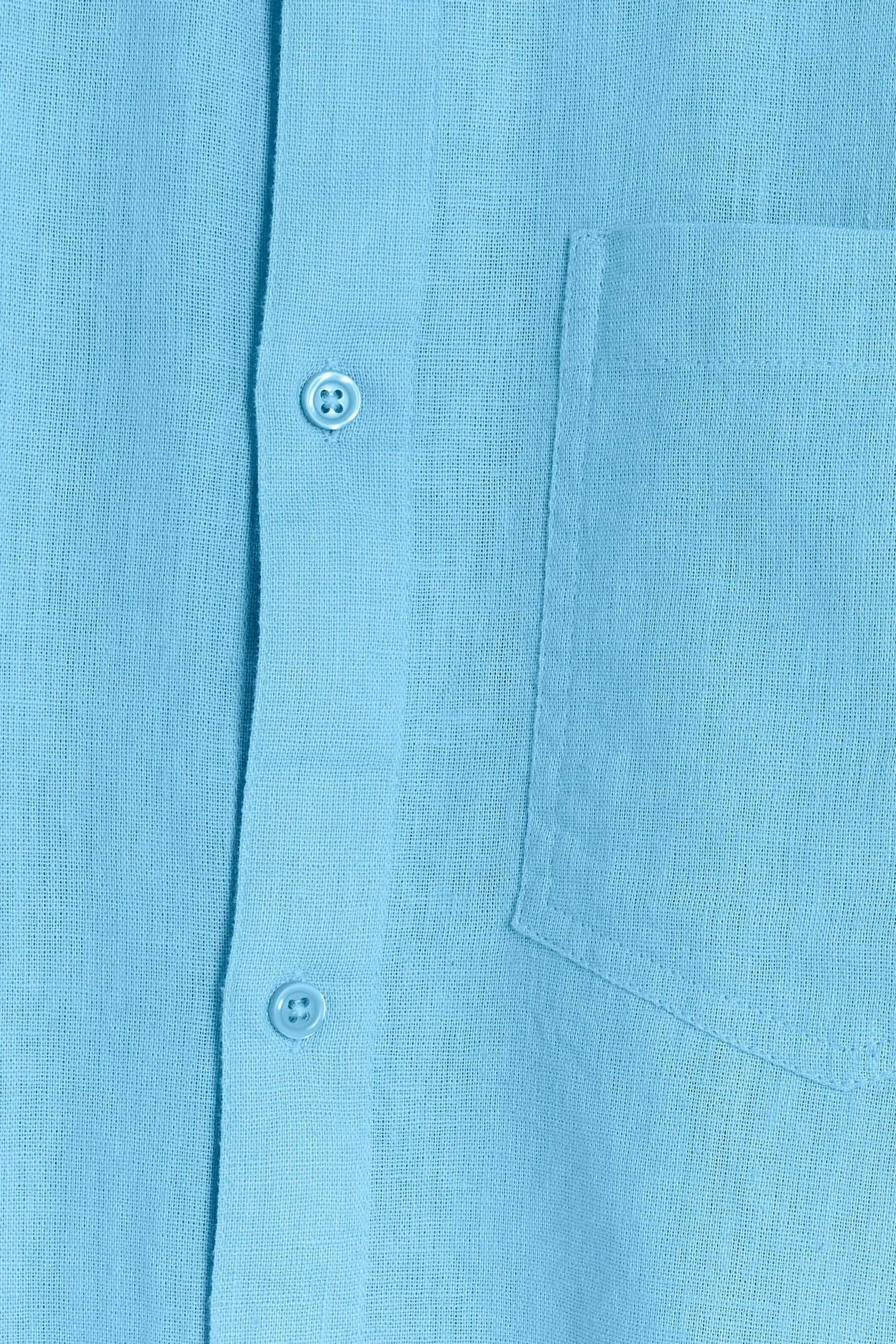 River Island - Camicia in lino a maniche lunghe