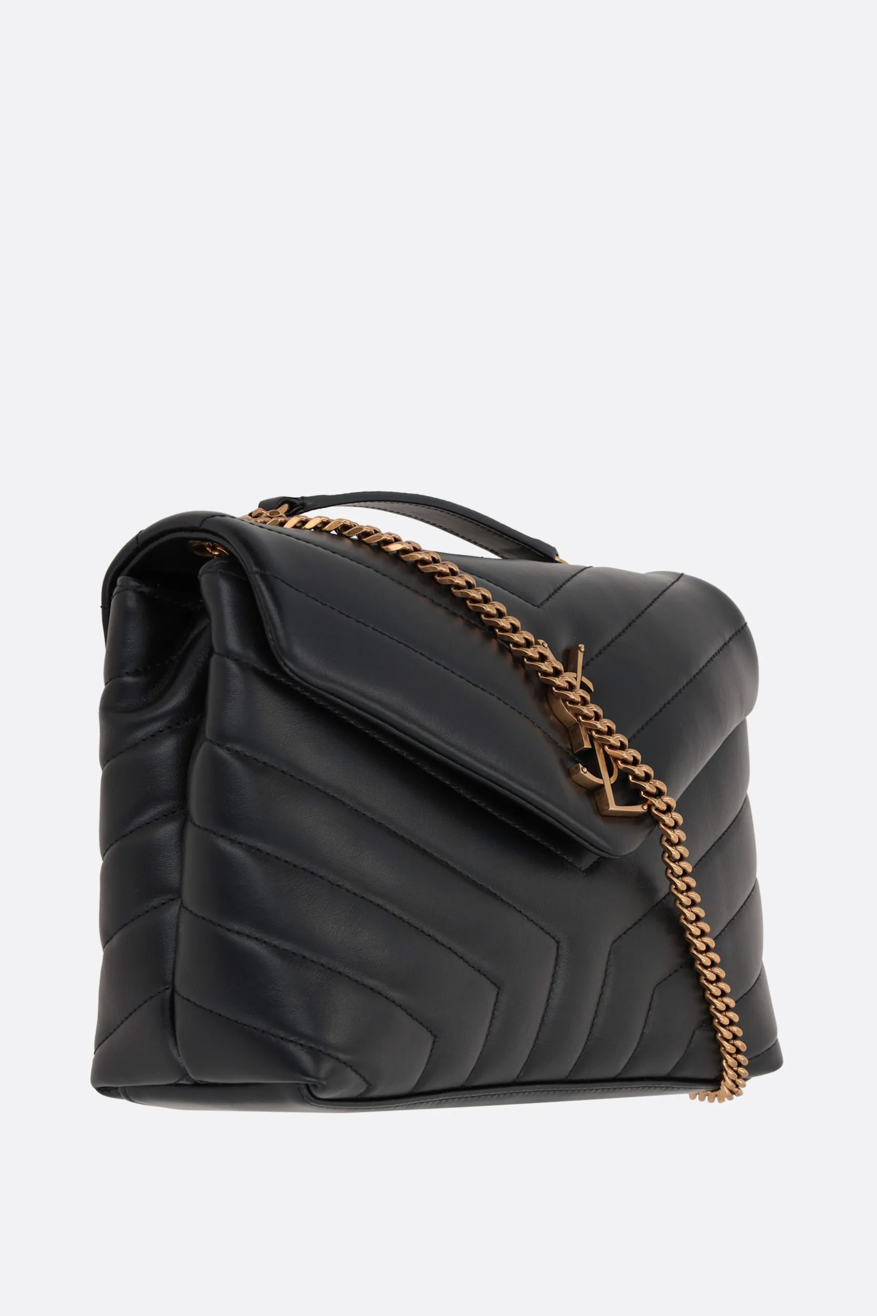  SAINT LAURENT borsa a spalla Loulou small in pelle matelassé 