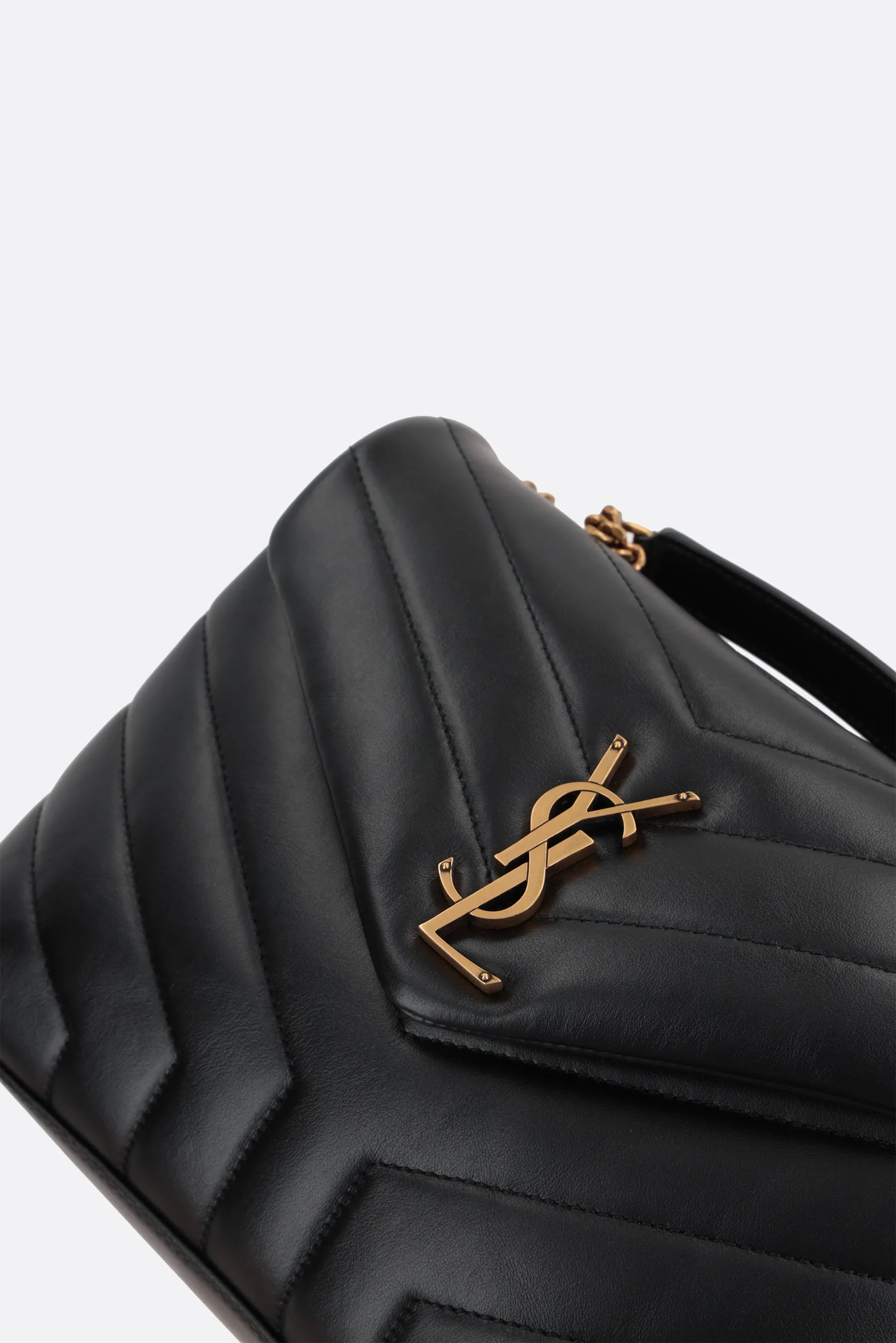  SAINT LAURENT borsa a spalla Loulou small in pelle matelassé 