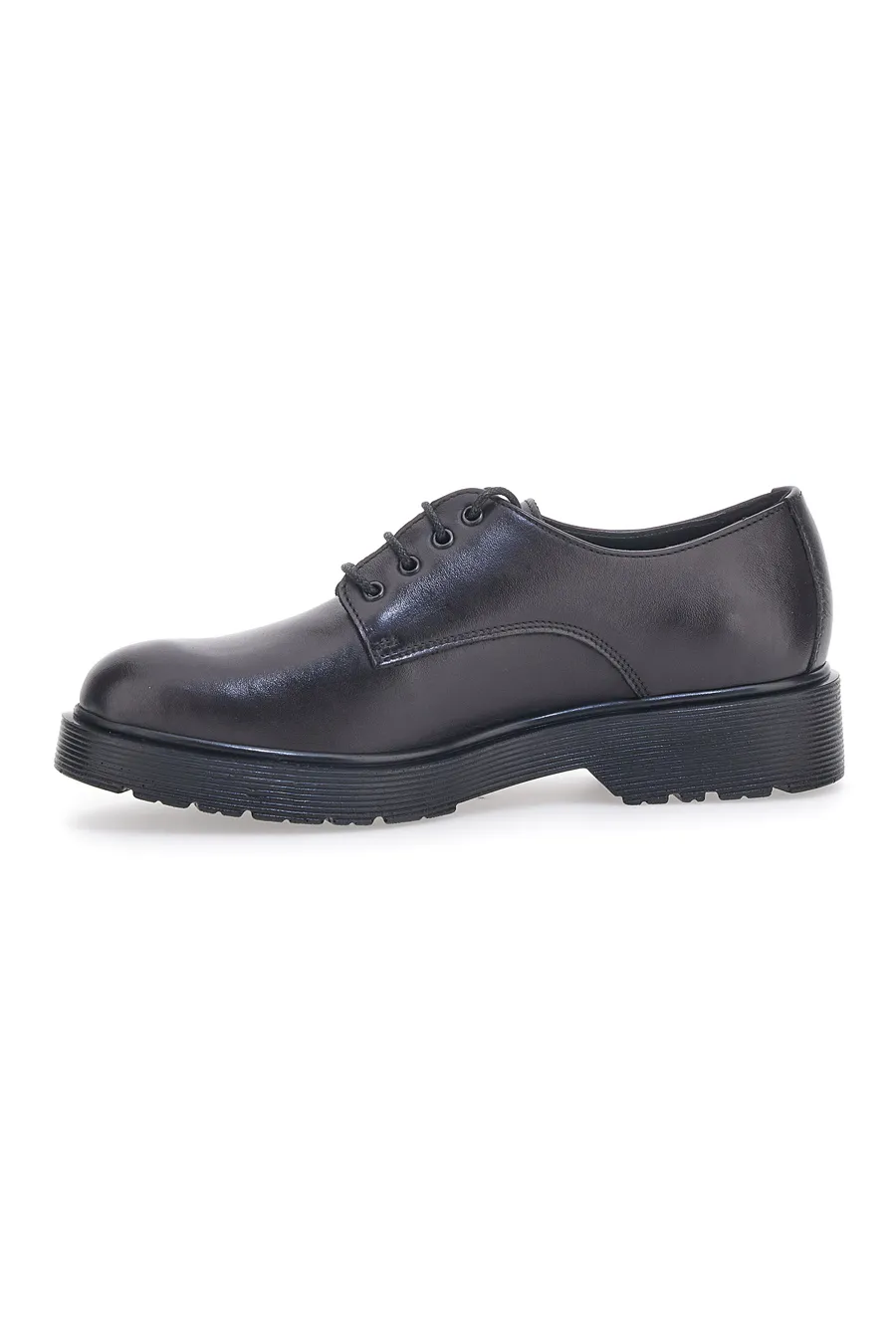 Scarpe Stringate Nere Vera Pelle Mio Tempo 258981