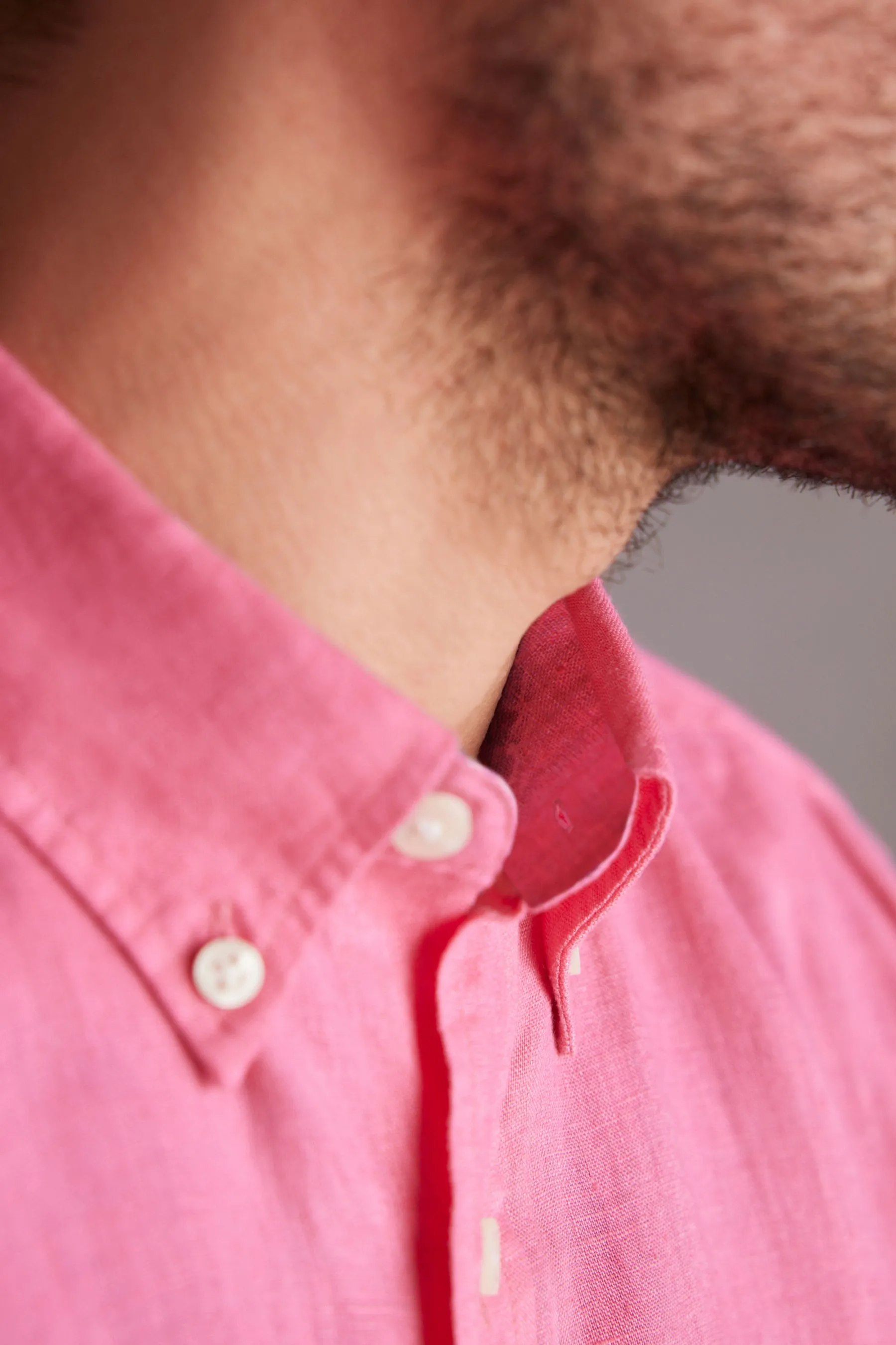 Signature - 100% Camicia in Manica corta lino