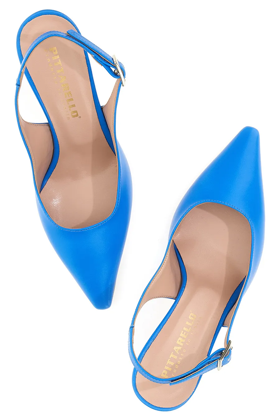 Slingback Pittarello 0018 Bluette con tacco medio
