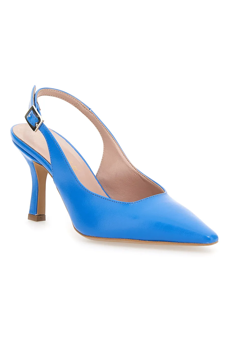 Slingback Pittarello 0018 Bluette con tacco medio