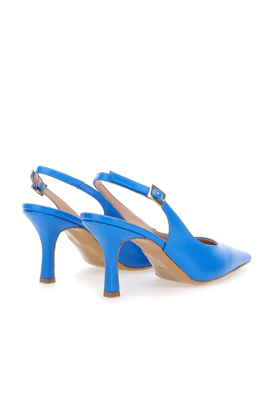 Slingback Pittarello 0018 Bluette con tacco medio