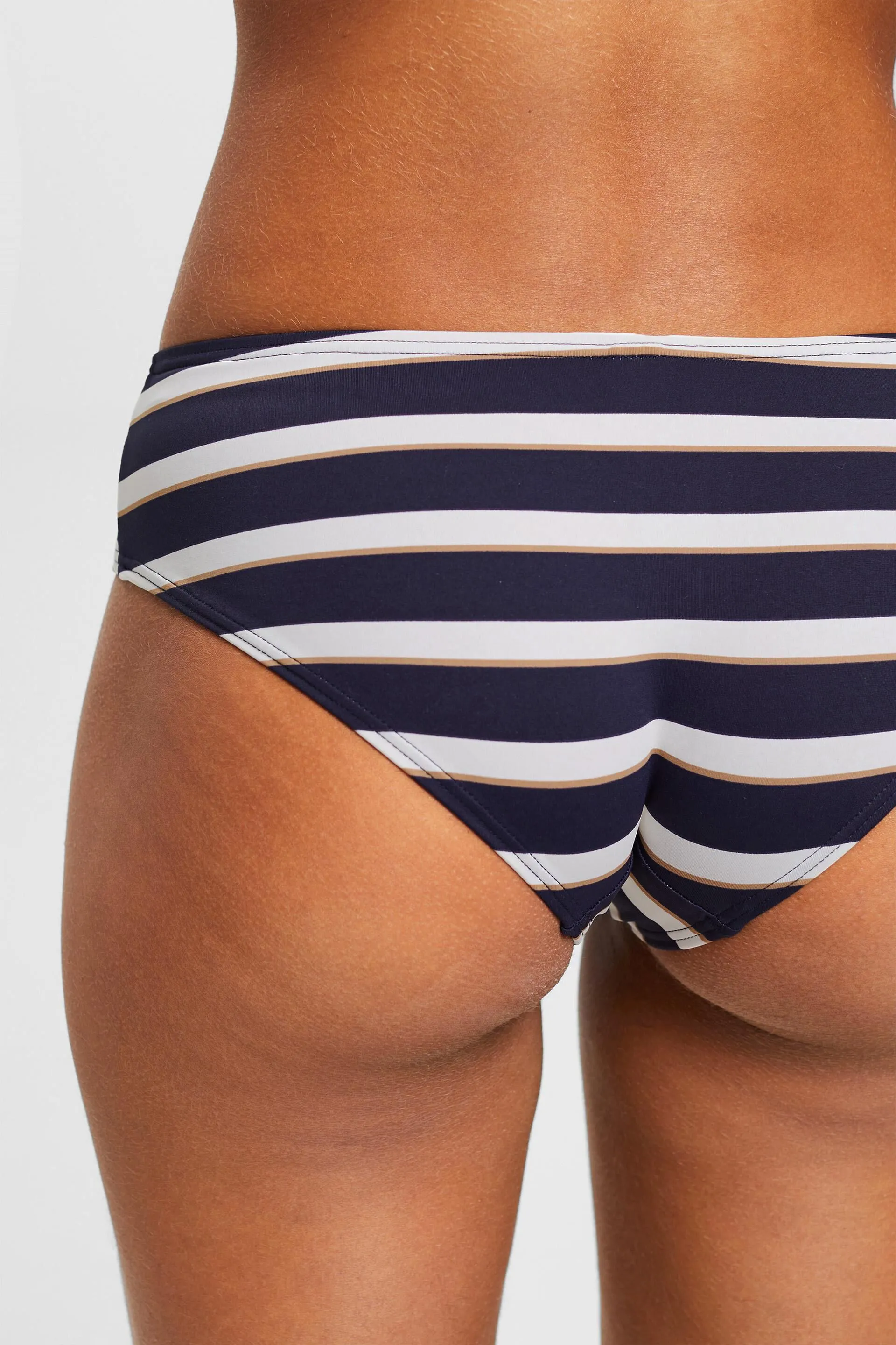 Slip da bikini a vita bassa e a righe
