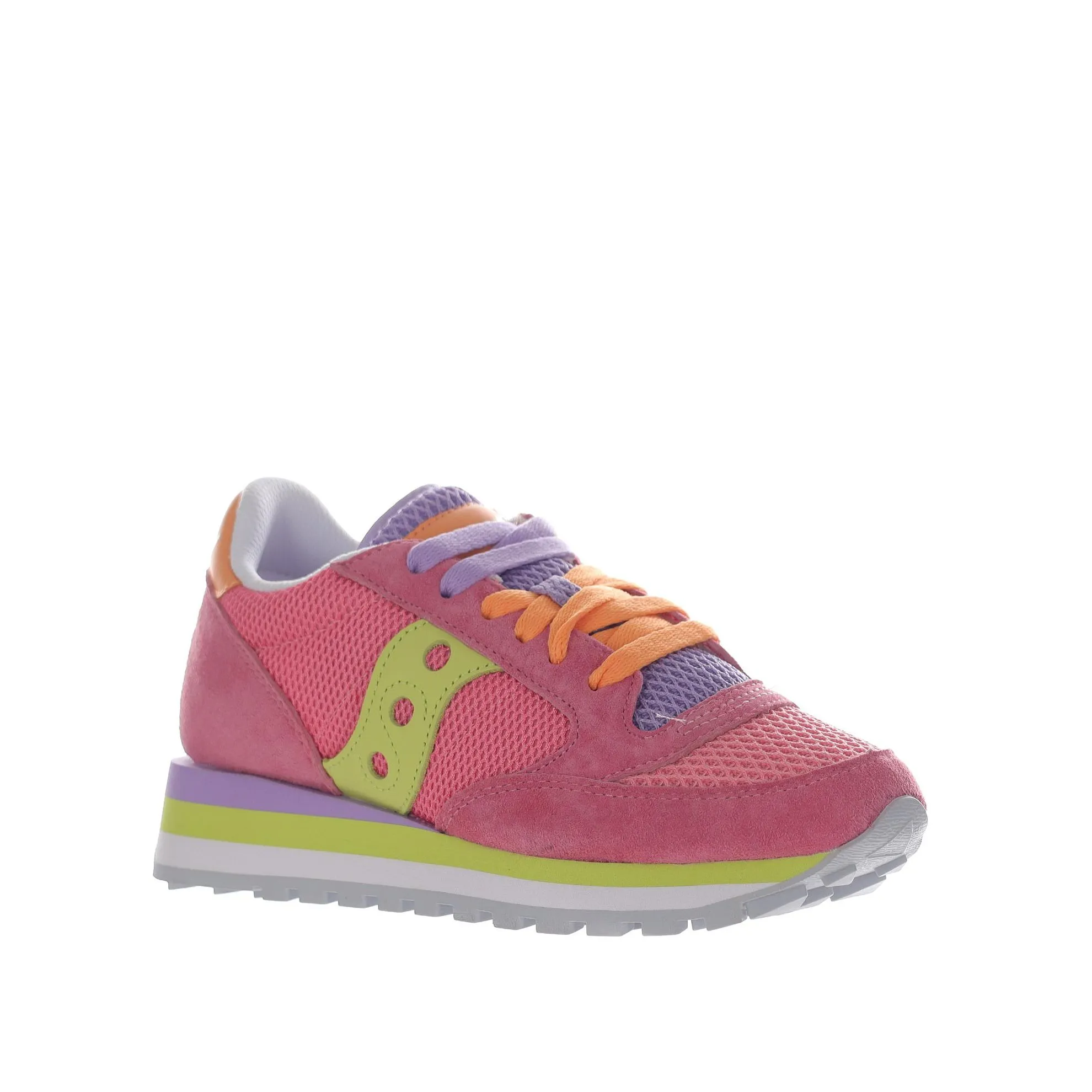 Sneaker jazz triple in camoscio e tessuto tecnico