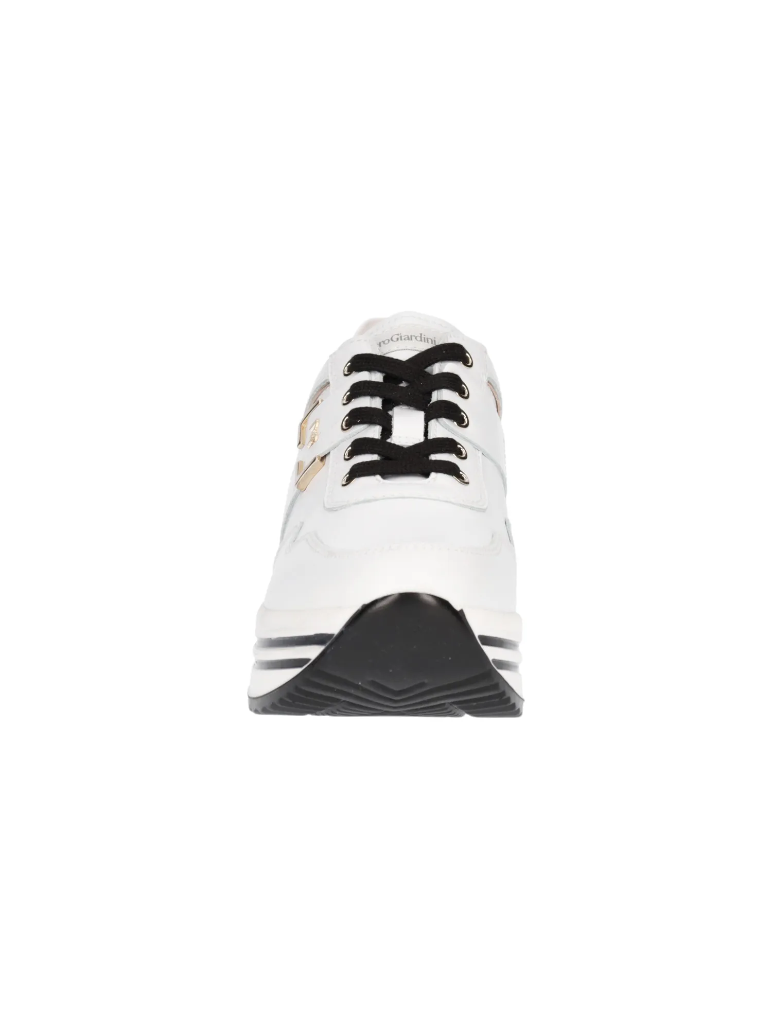 Sneaker platform Nero Giardini da donna bianca