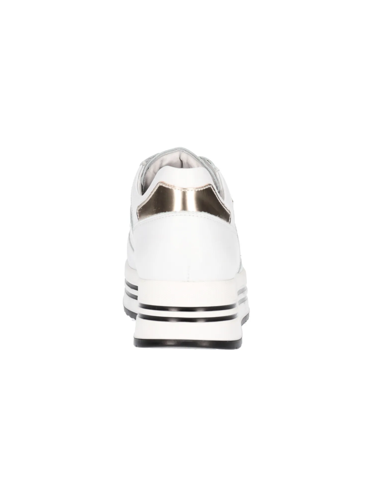 Sneaker platform Nero Giardini da donna bianca