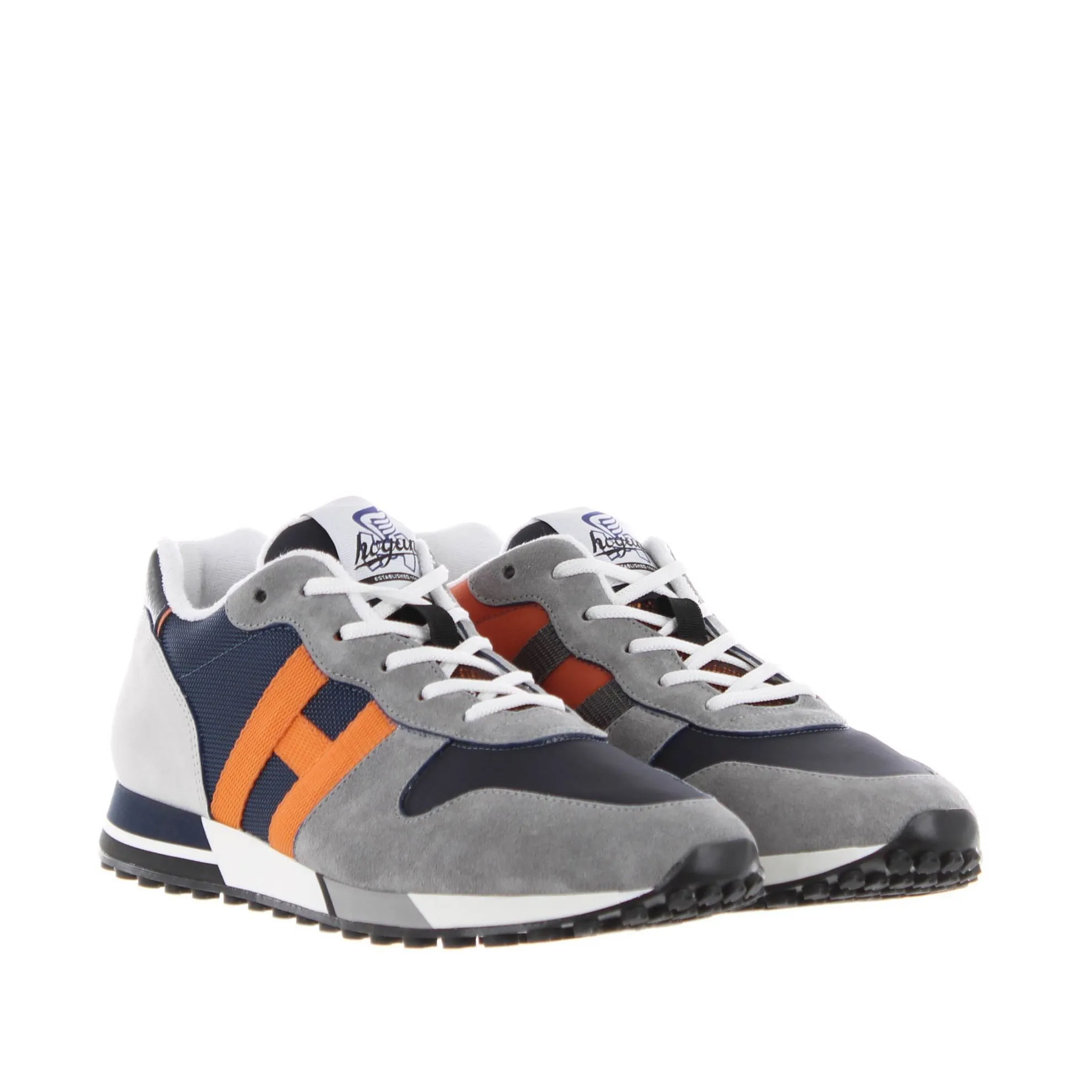 Sneakers h383 in suede e tessuto tecnico